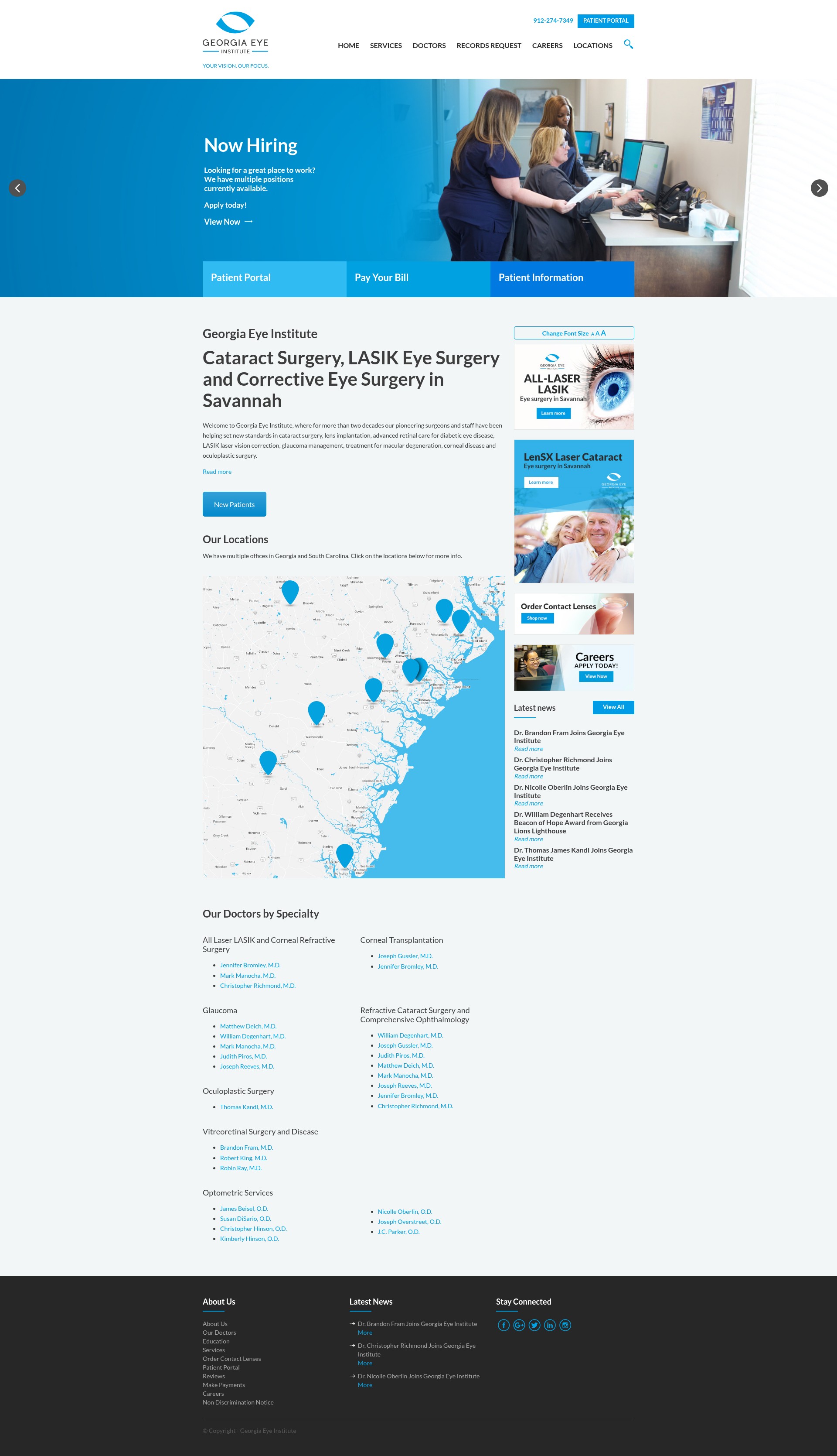 Screenshot of gaeyeinstitute.com