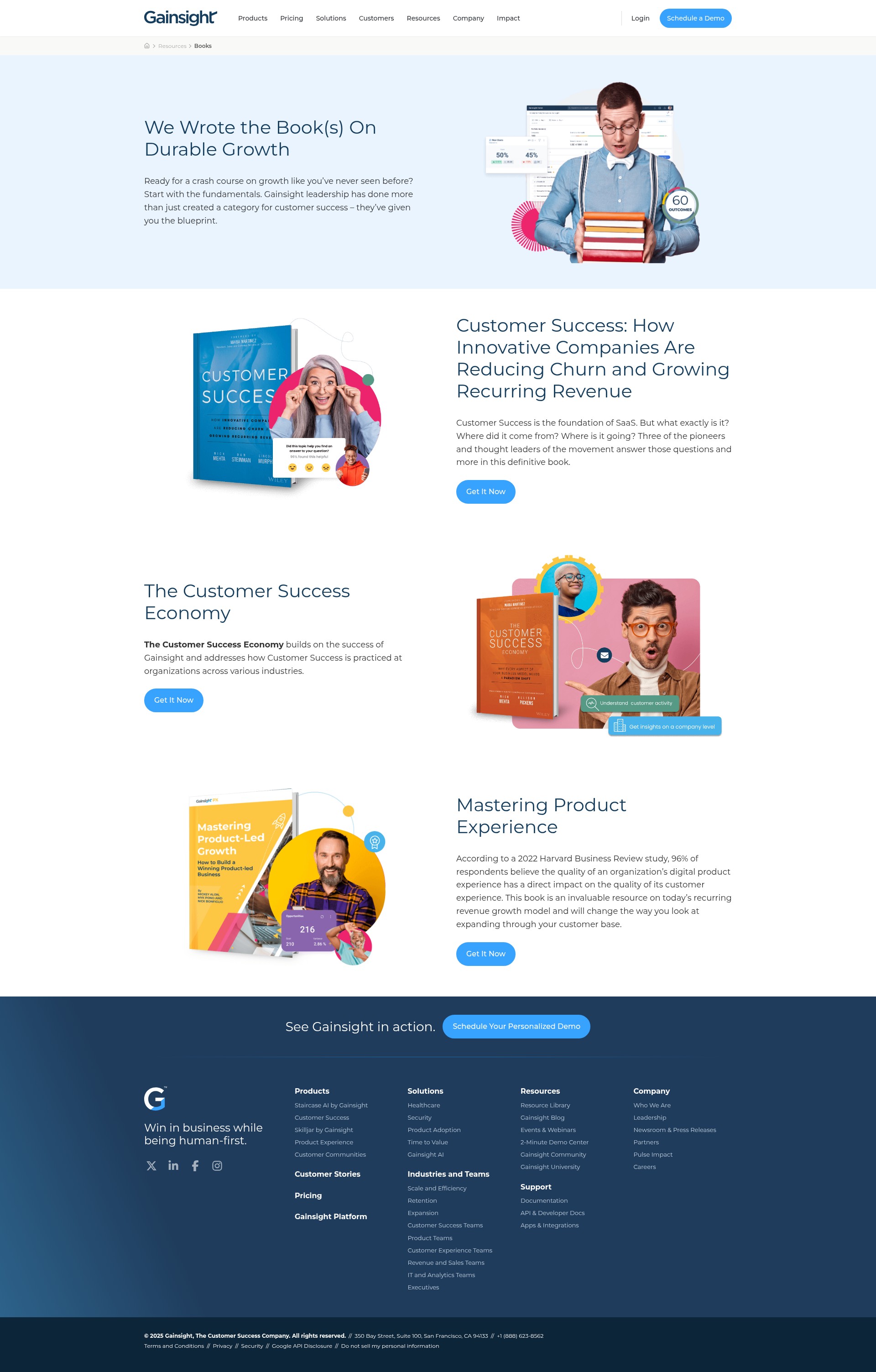 Screenshot of gainsight.com