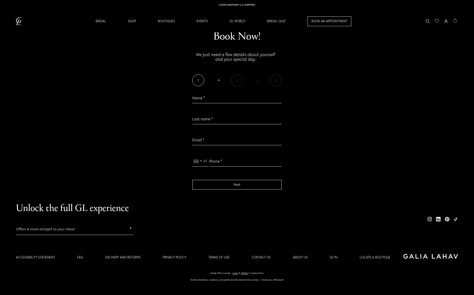 Screenshot of galialahav.com