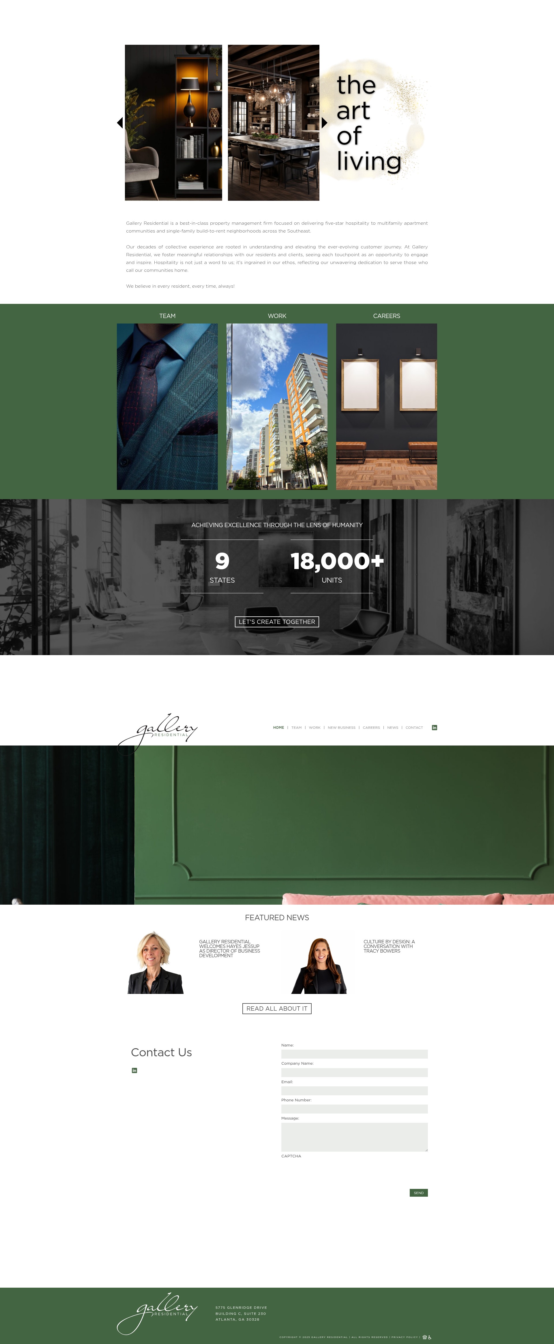 Screenshot of galleryresidential.com