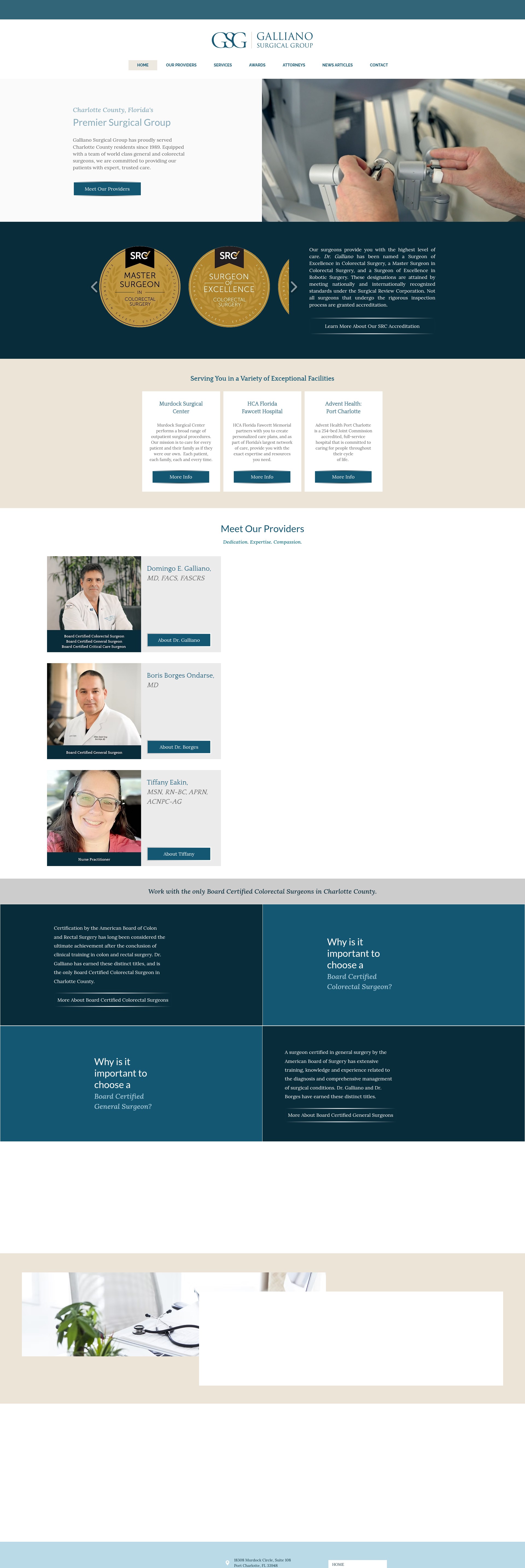 Screenshot of gallianosurgery.com