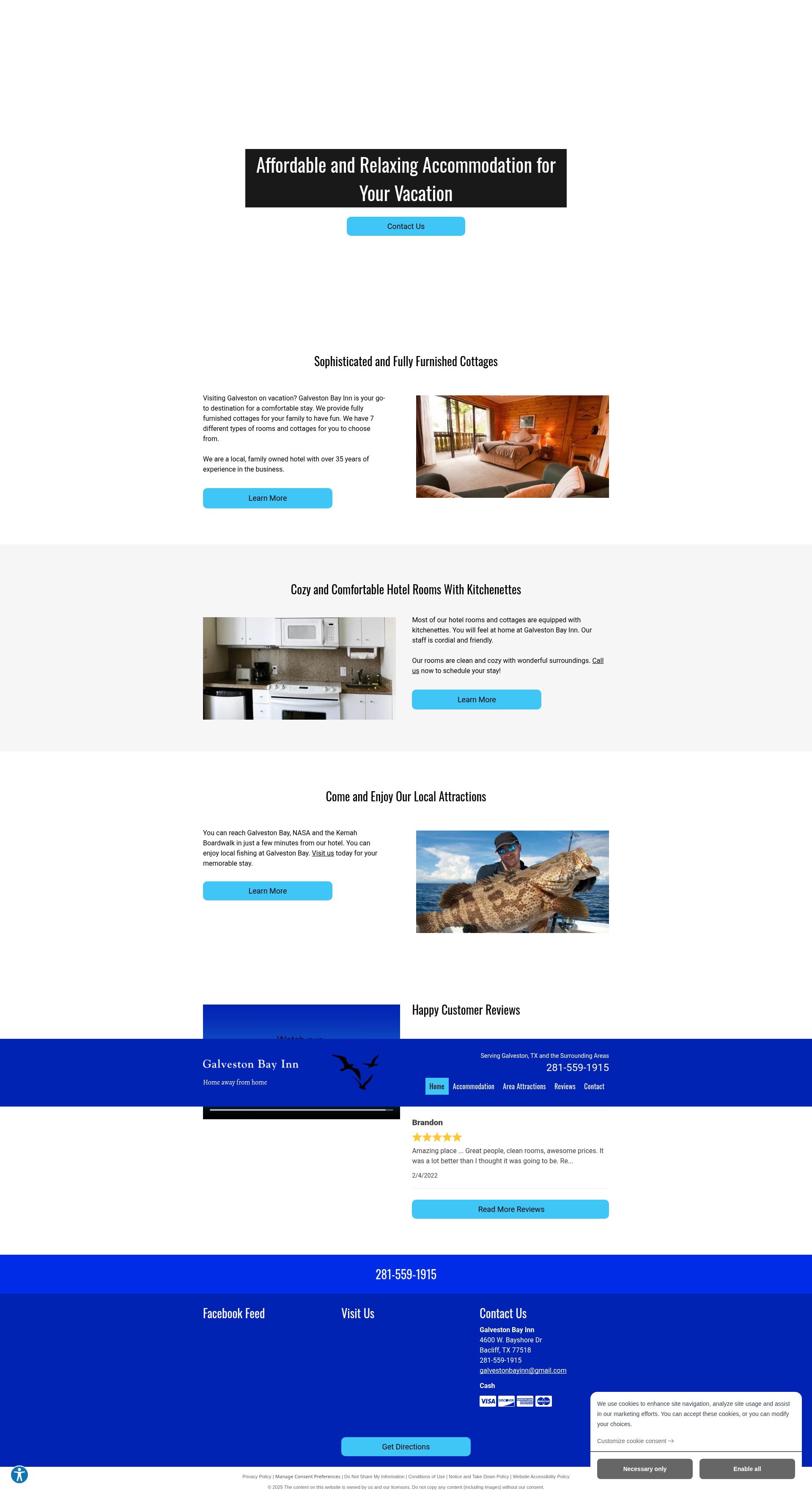 Screenshot of galvestonbayinn.net