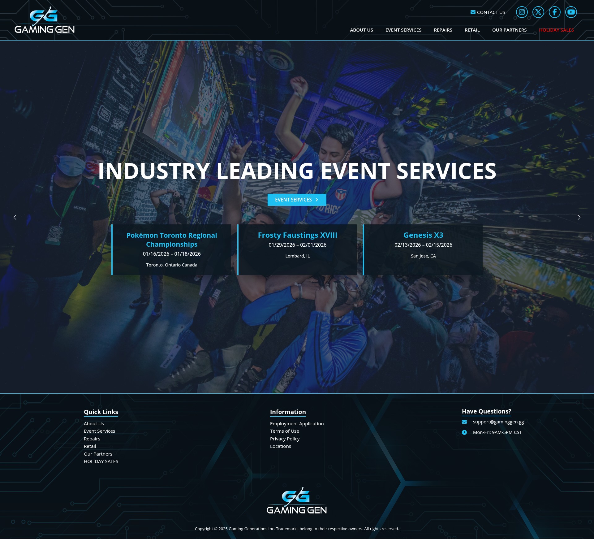 Screenshot of gaminggenerations.com