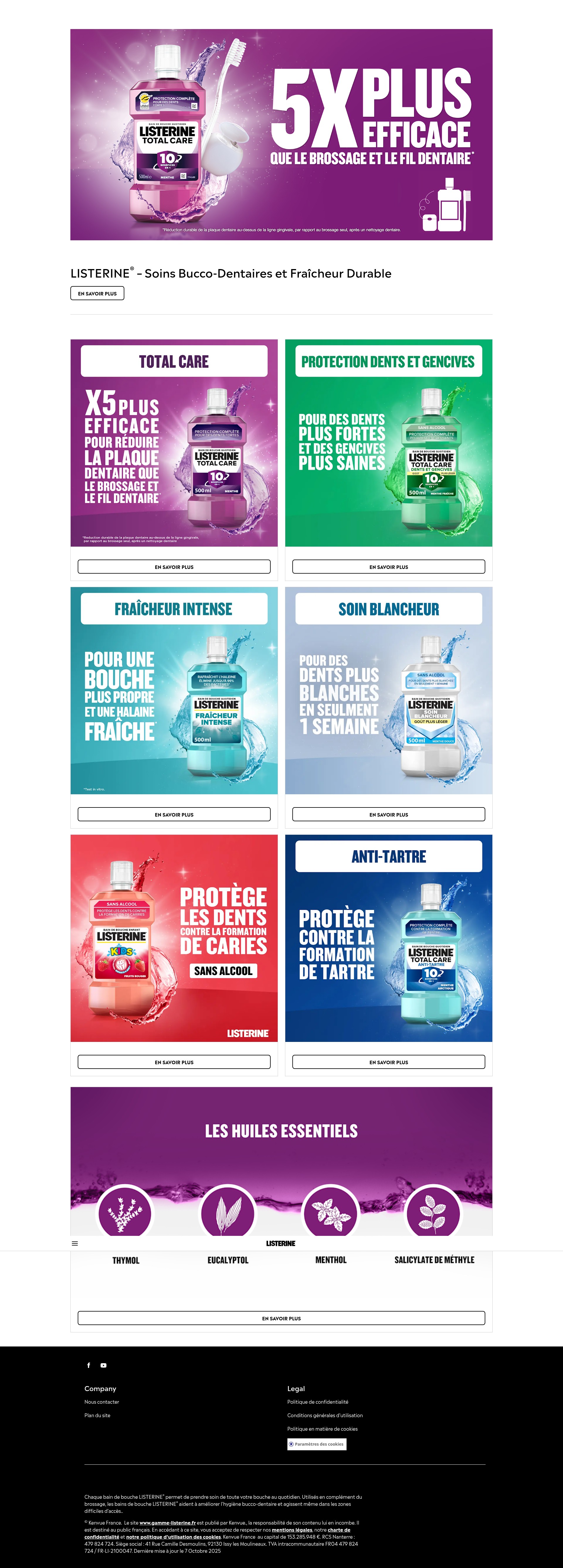 Screenshot of gamme-listerine.fr