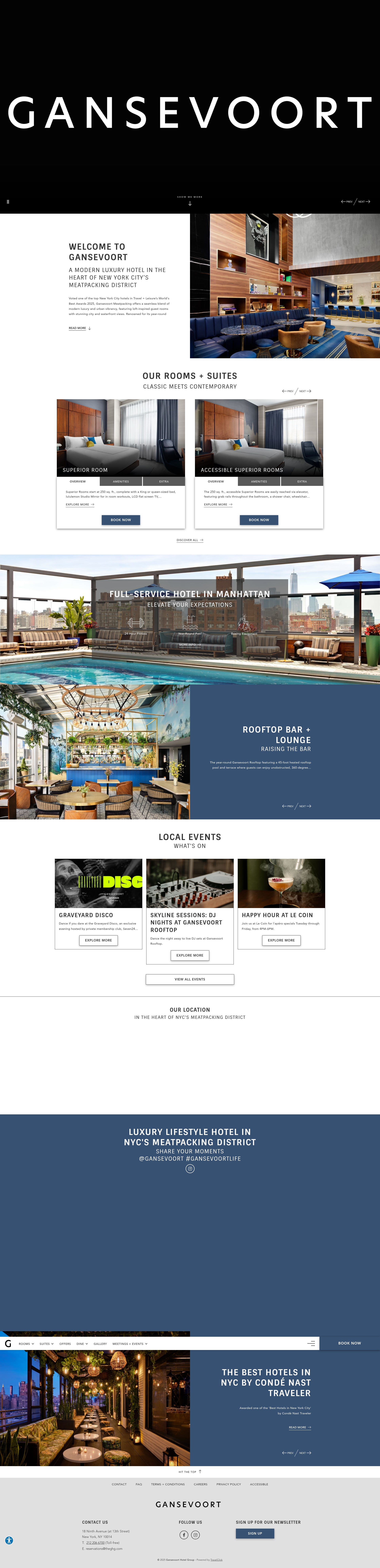 Screenshot of gansevoorthotelgroup.com