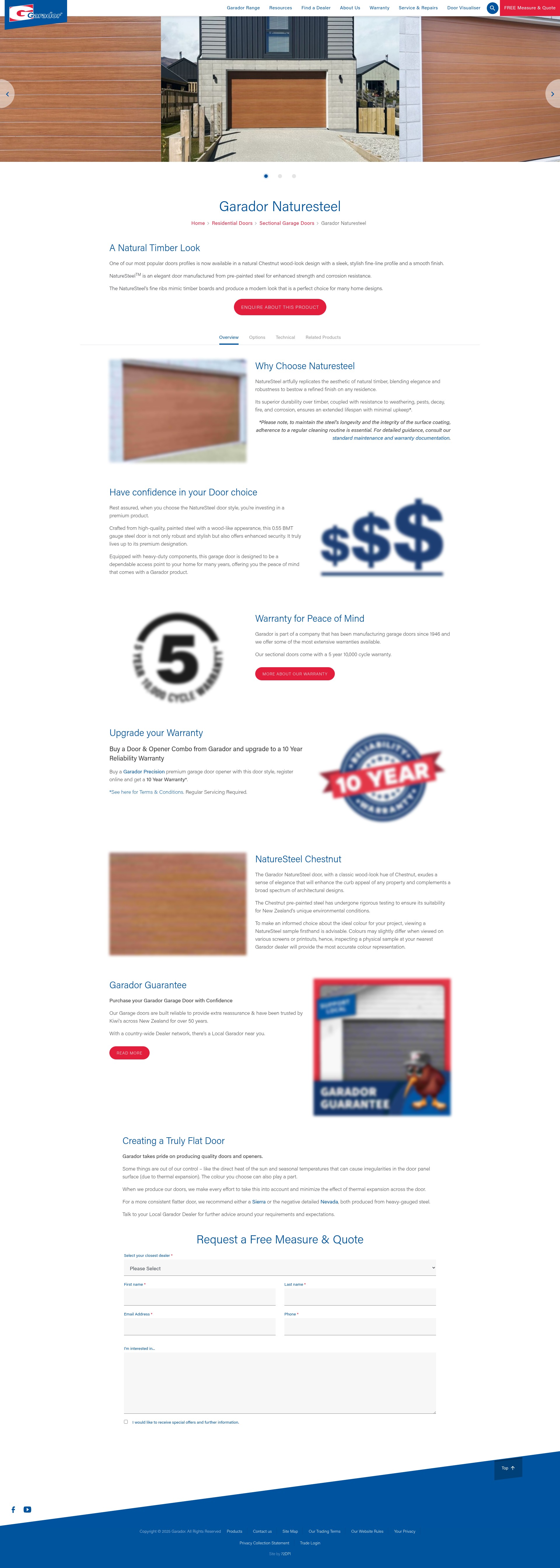 Screenshot of garador.co.nz