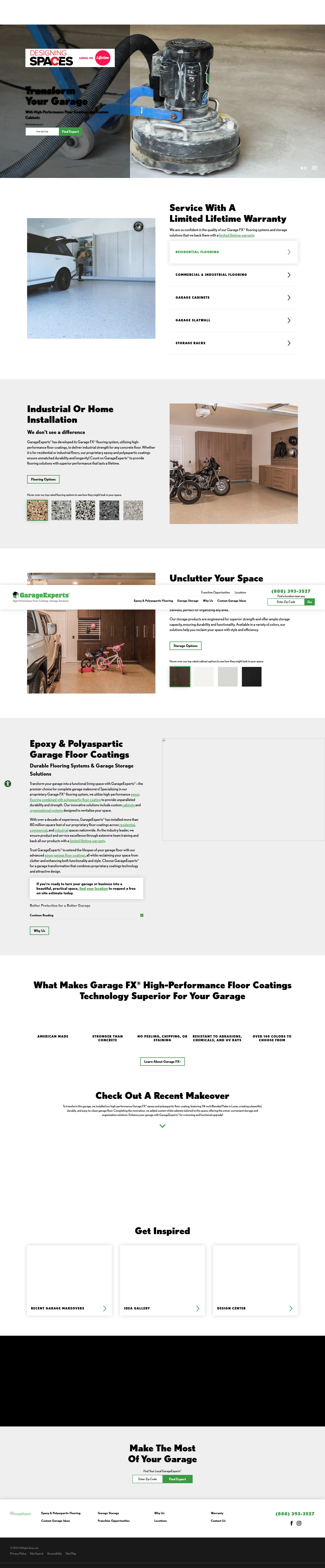 Screenshot of garageexperts.com