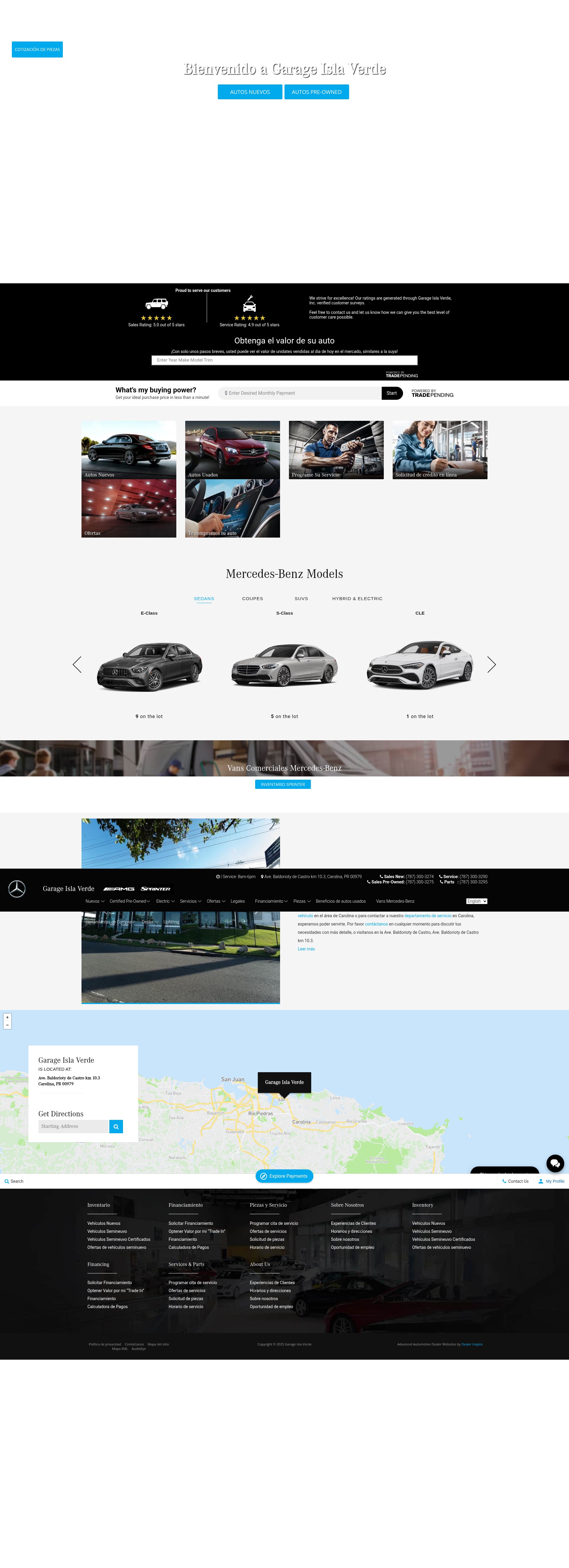 Screenshot of garageislaverde.com