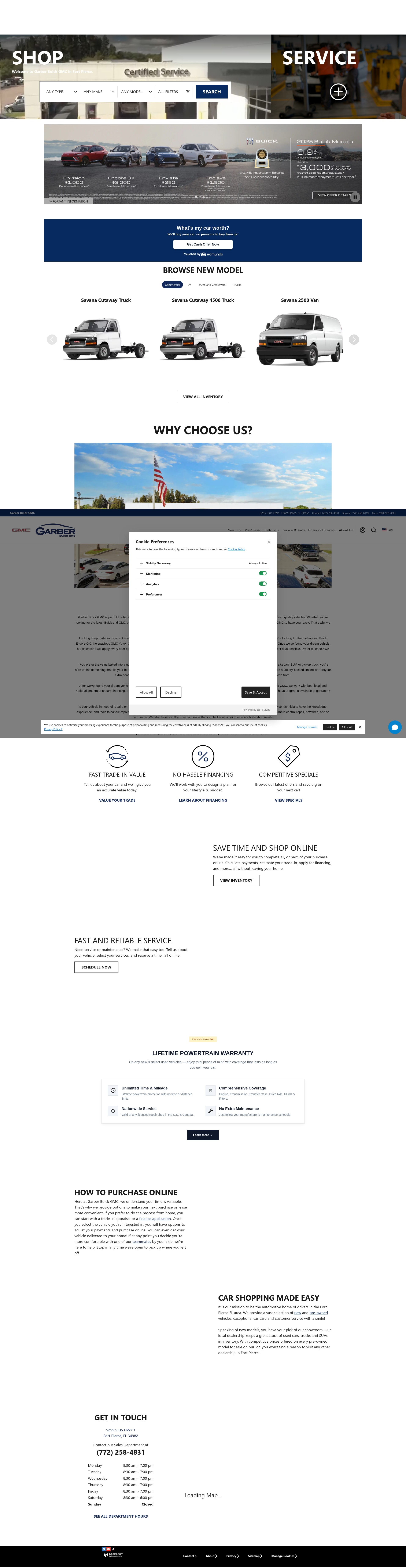 Screenshot of garberbuickgmc.com