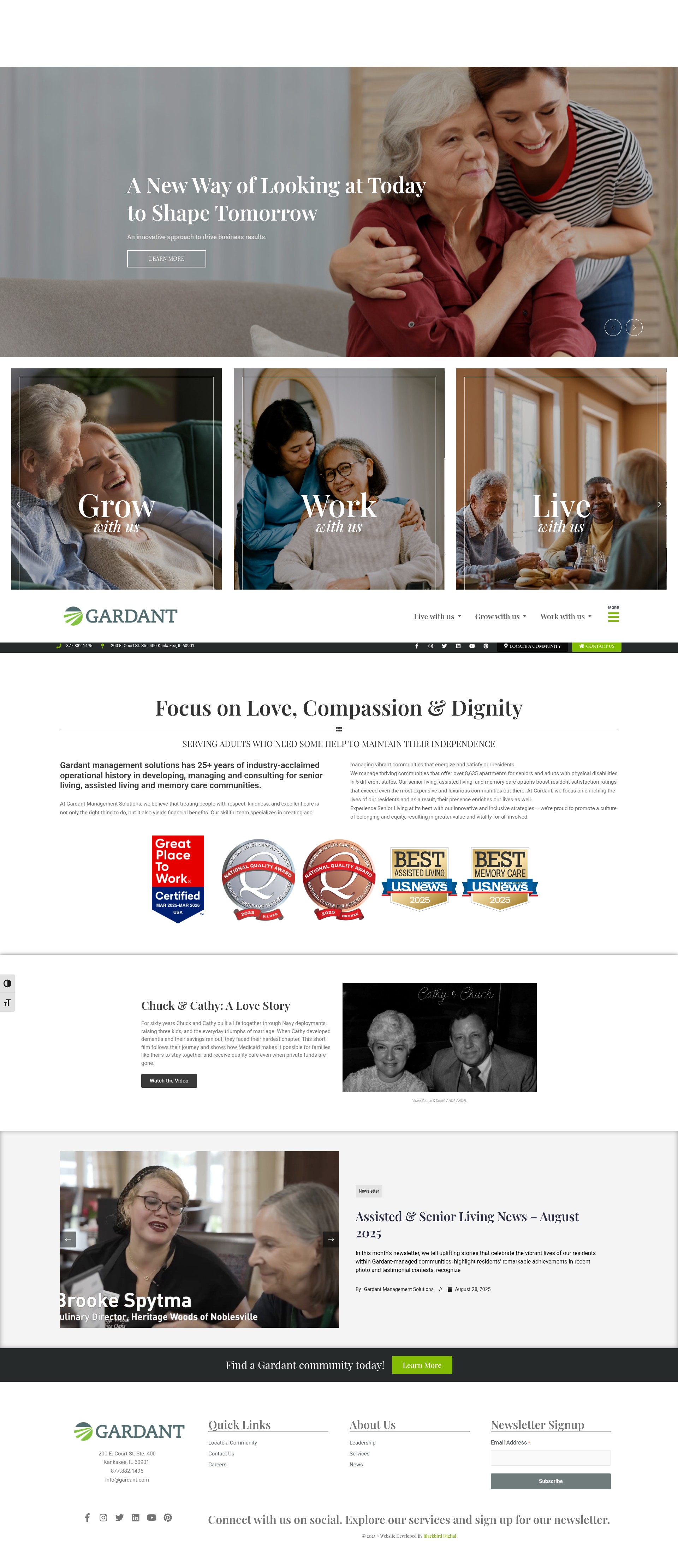 Screenshot of gardant.com