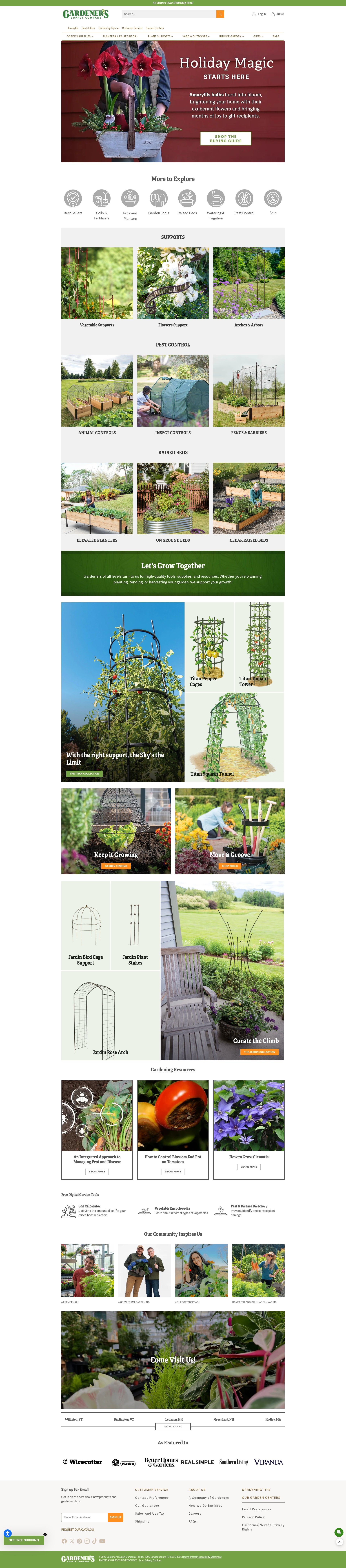 Screenshot of gardeners.com