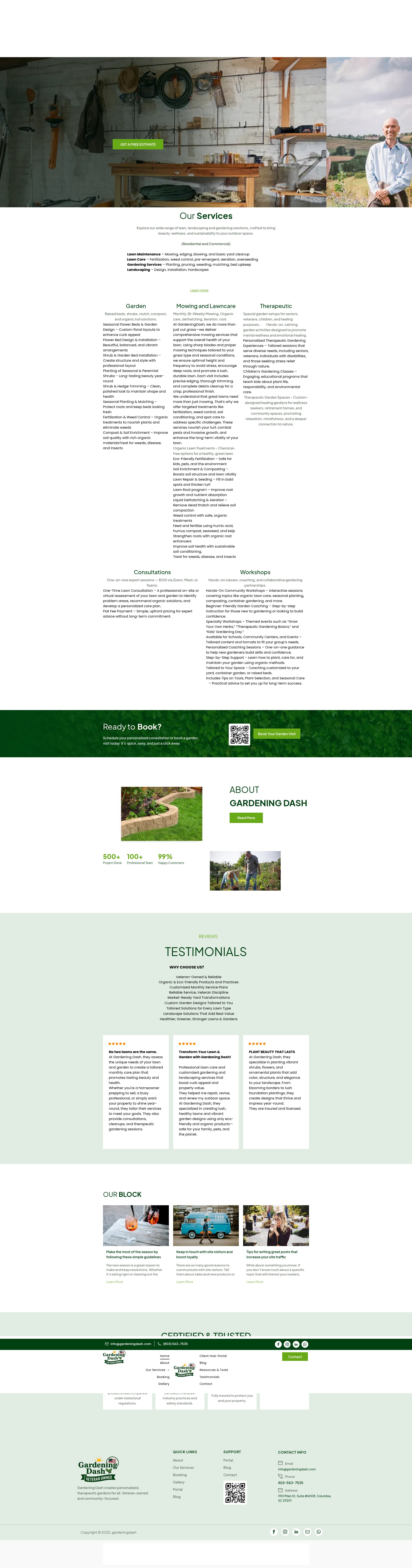 Screenshot of gardeningdash.com