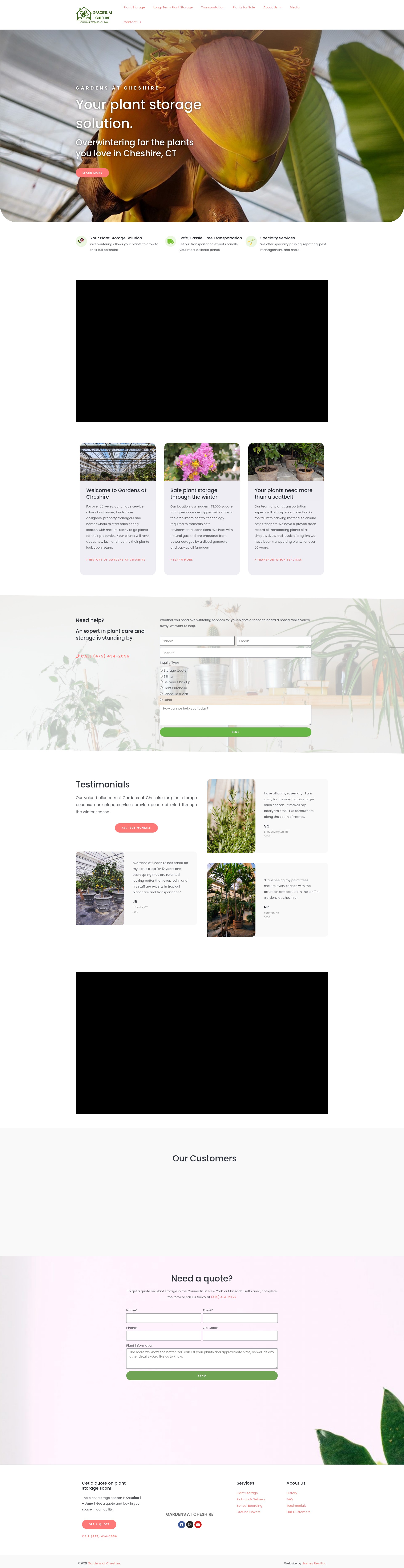 Screenshot of gardensatcheshire.com