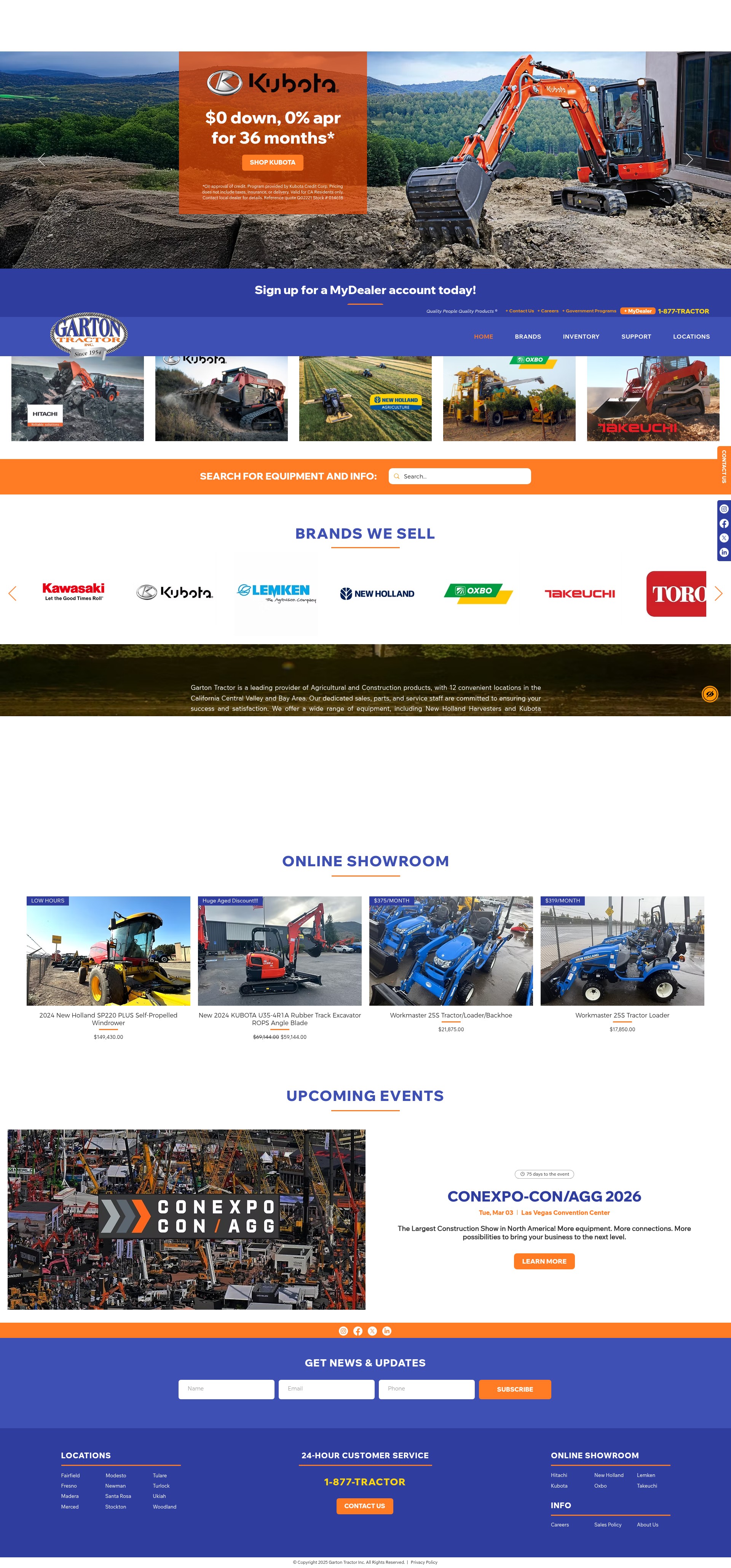 Screenshot of gartontractor.com