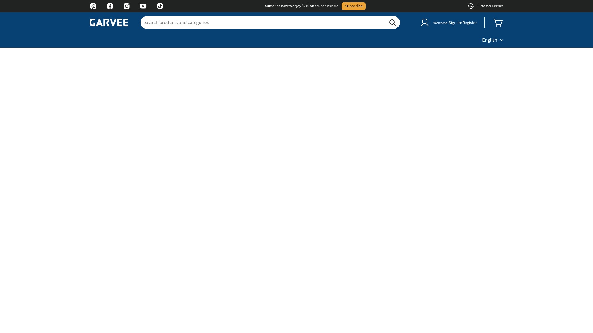 Screenshot of garvee.com