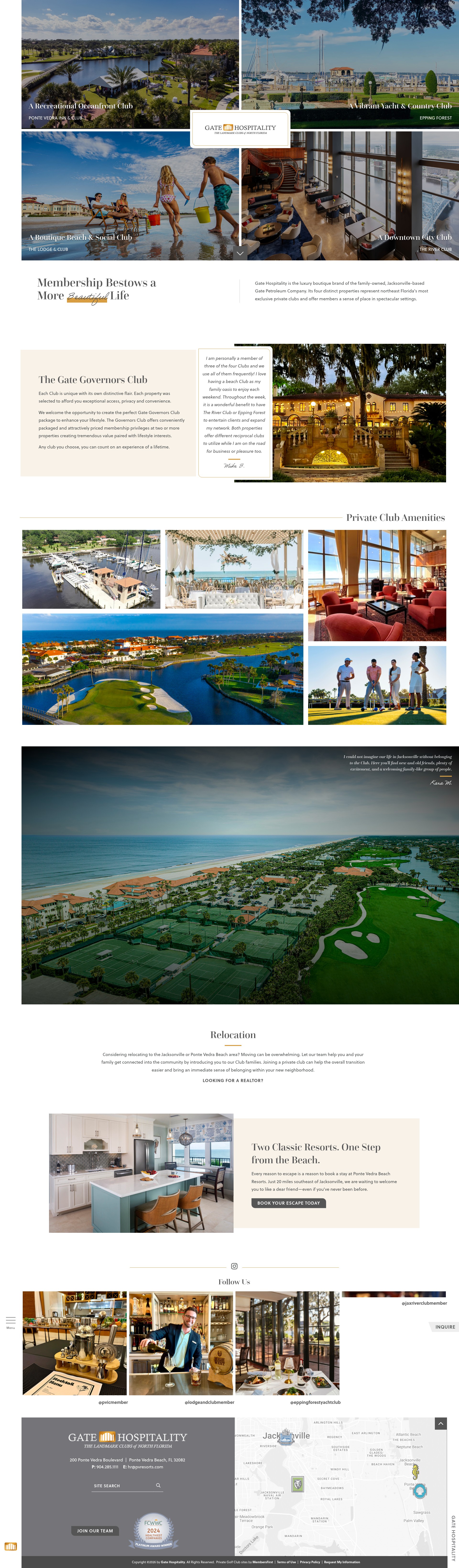 Screenshot of gatehospitality.com