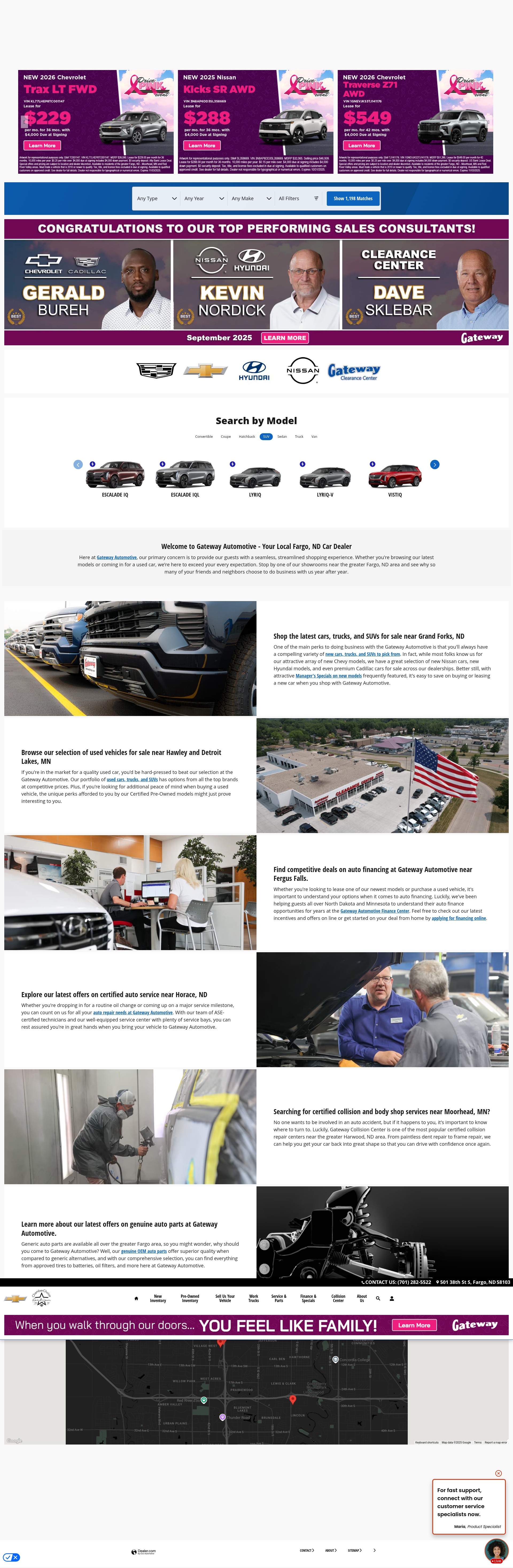 Screenshot of gatewayfargo.com