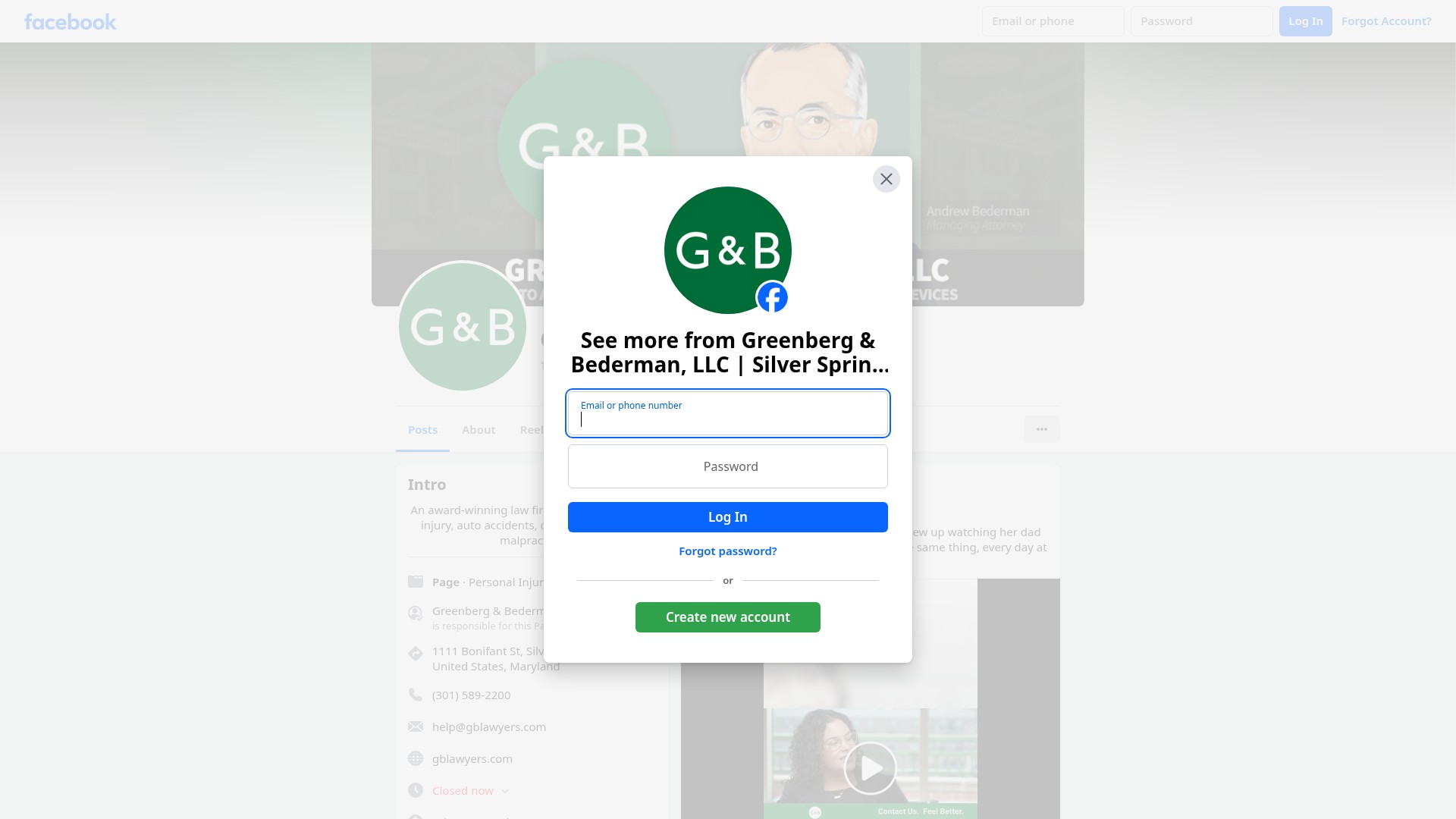 Screenshot of gblawyers.com