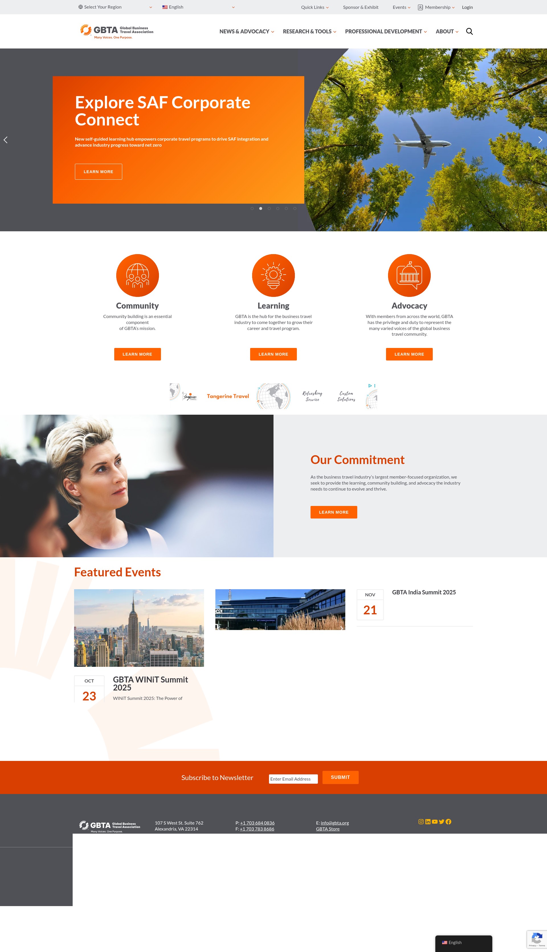 Screenshot of gbta.org