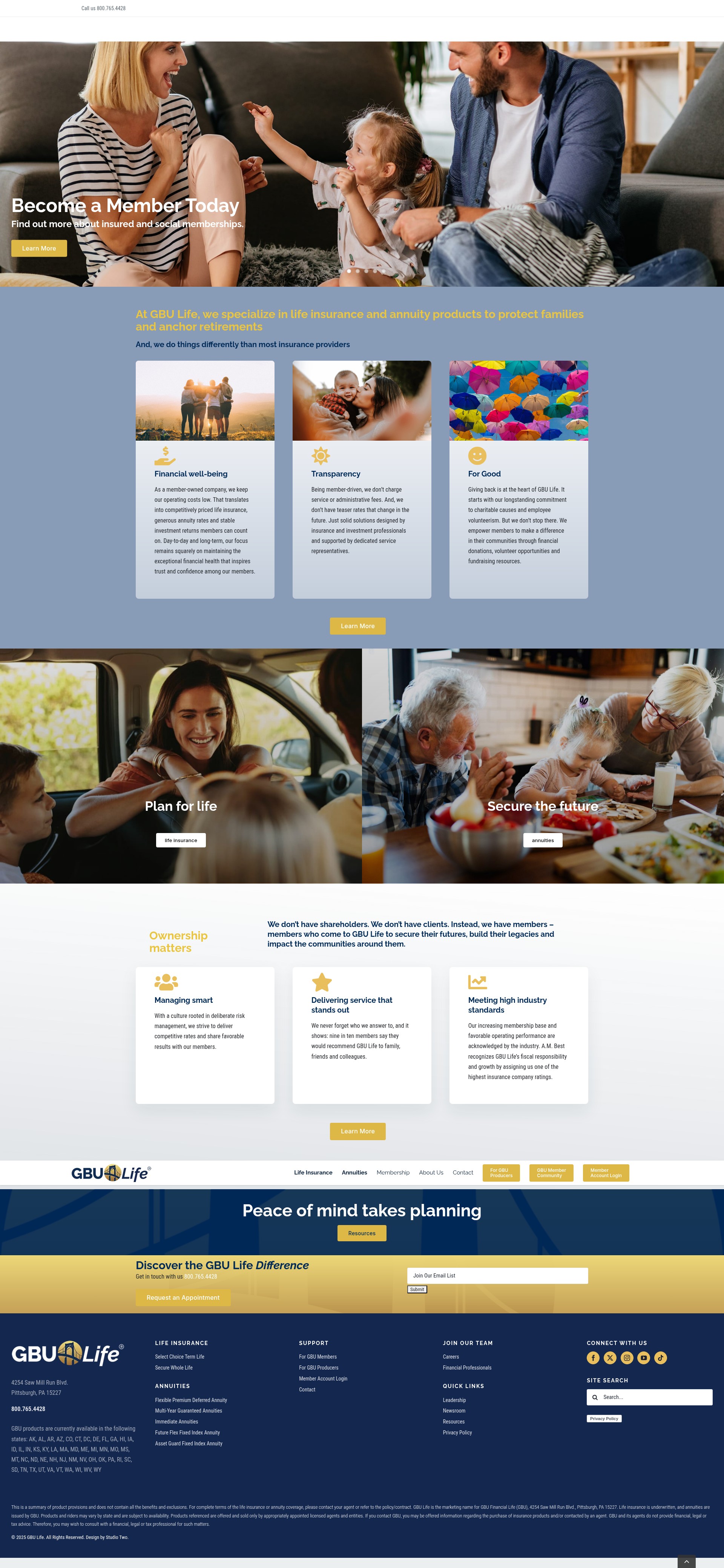 Screenshot of gbu.org