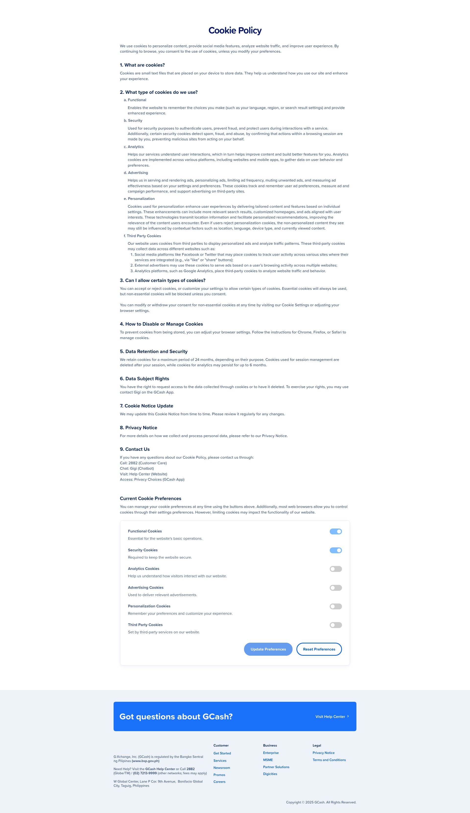 Screenshot of gcash.com