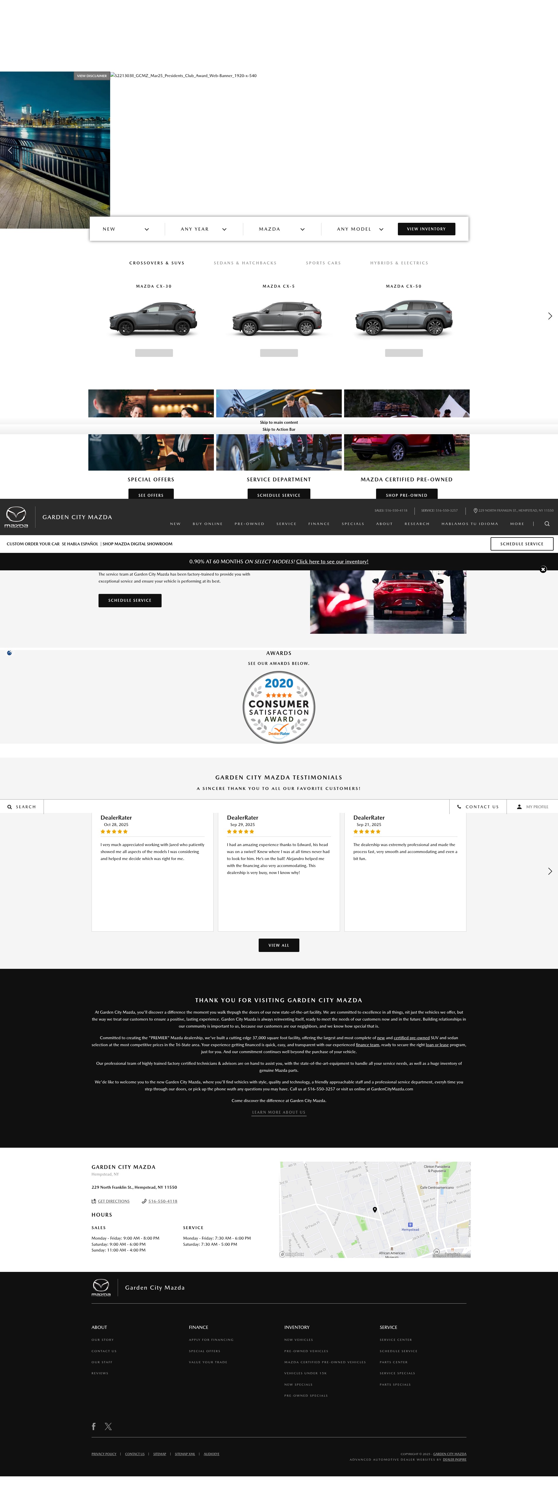 Screenshot of gcmazda.com