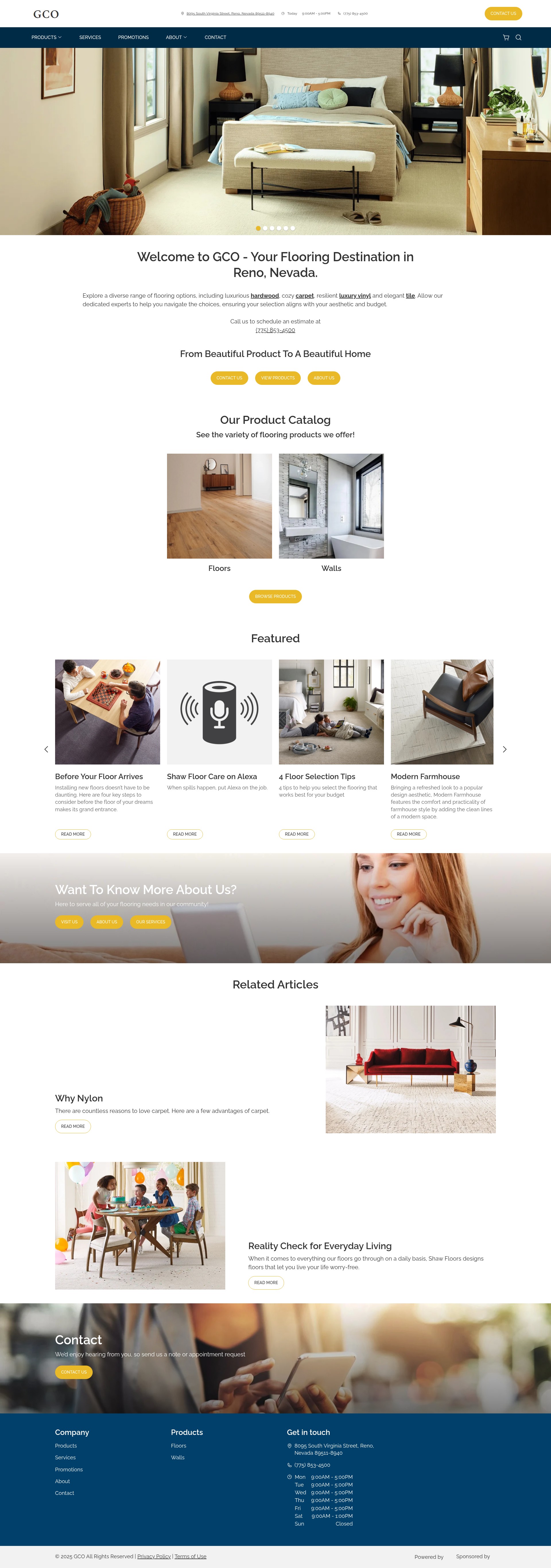 Screenshot of gcoreno.com