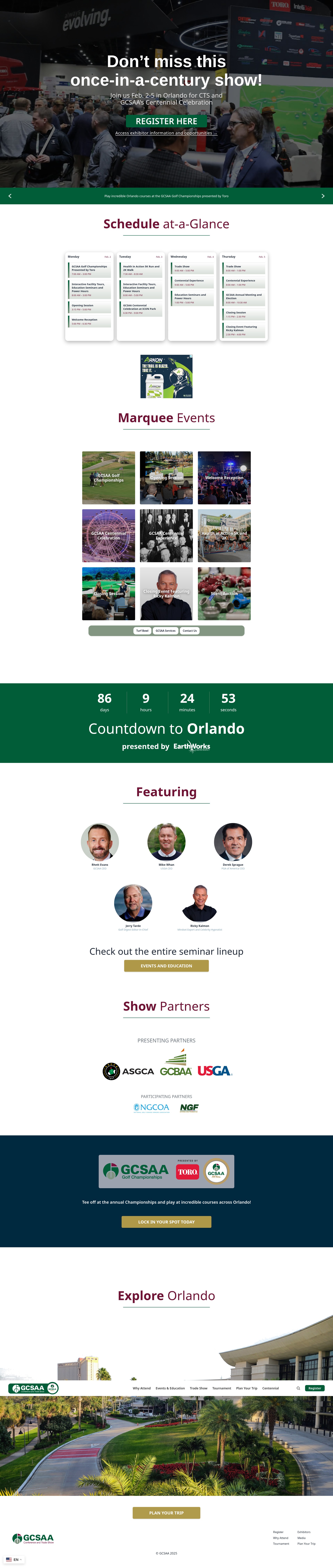 Screenshot of gcsaaconference.com
