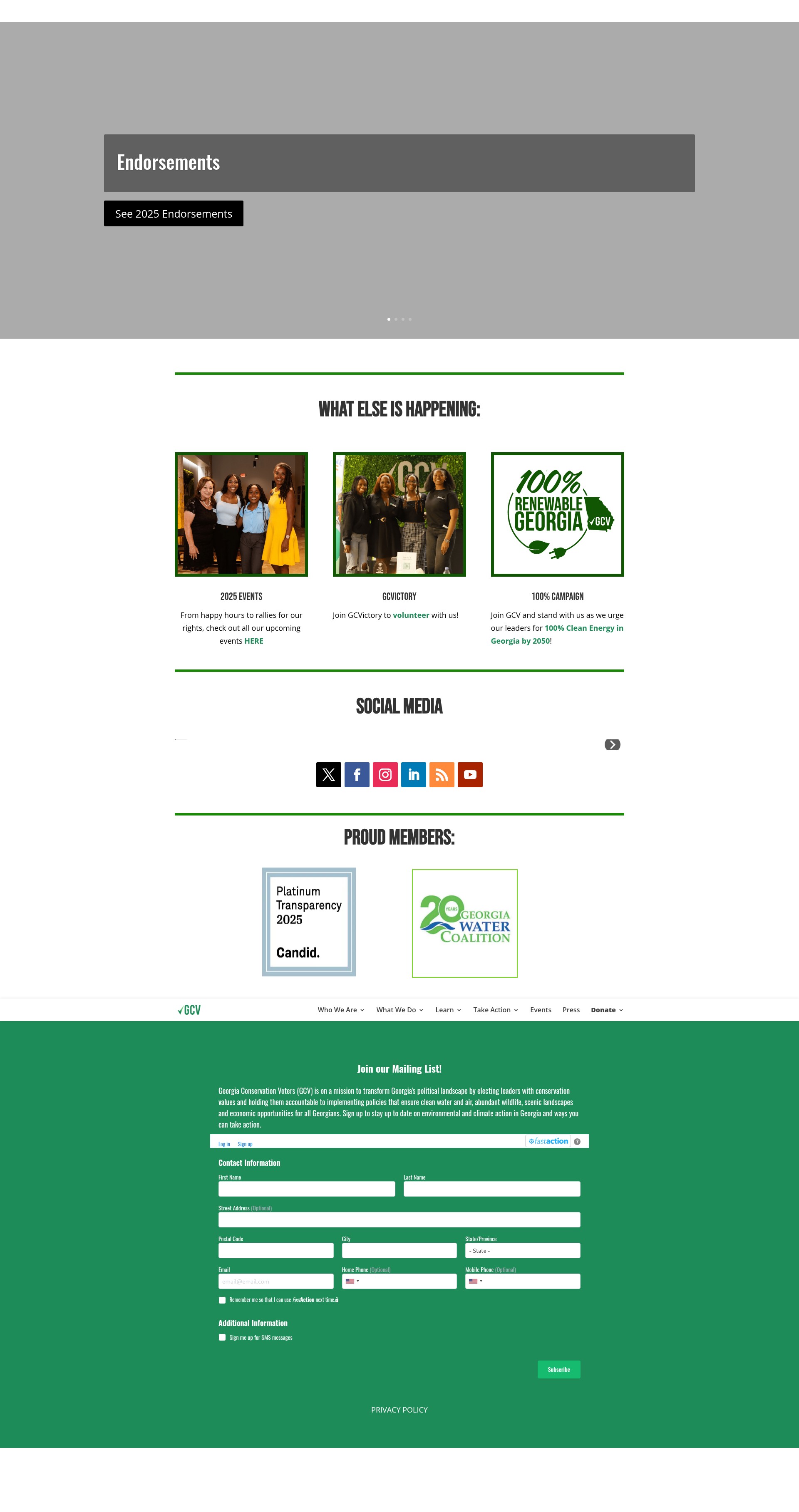 Screenshot of gcvoters.org