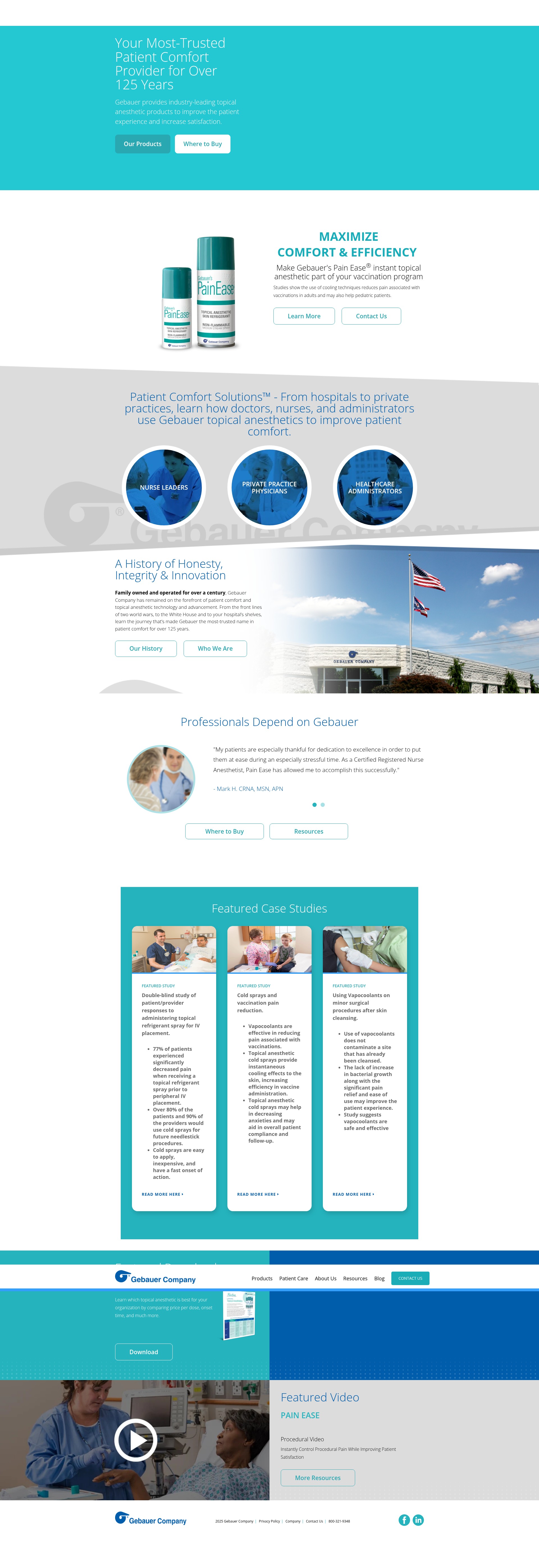 Screenshot of gebauer.com