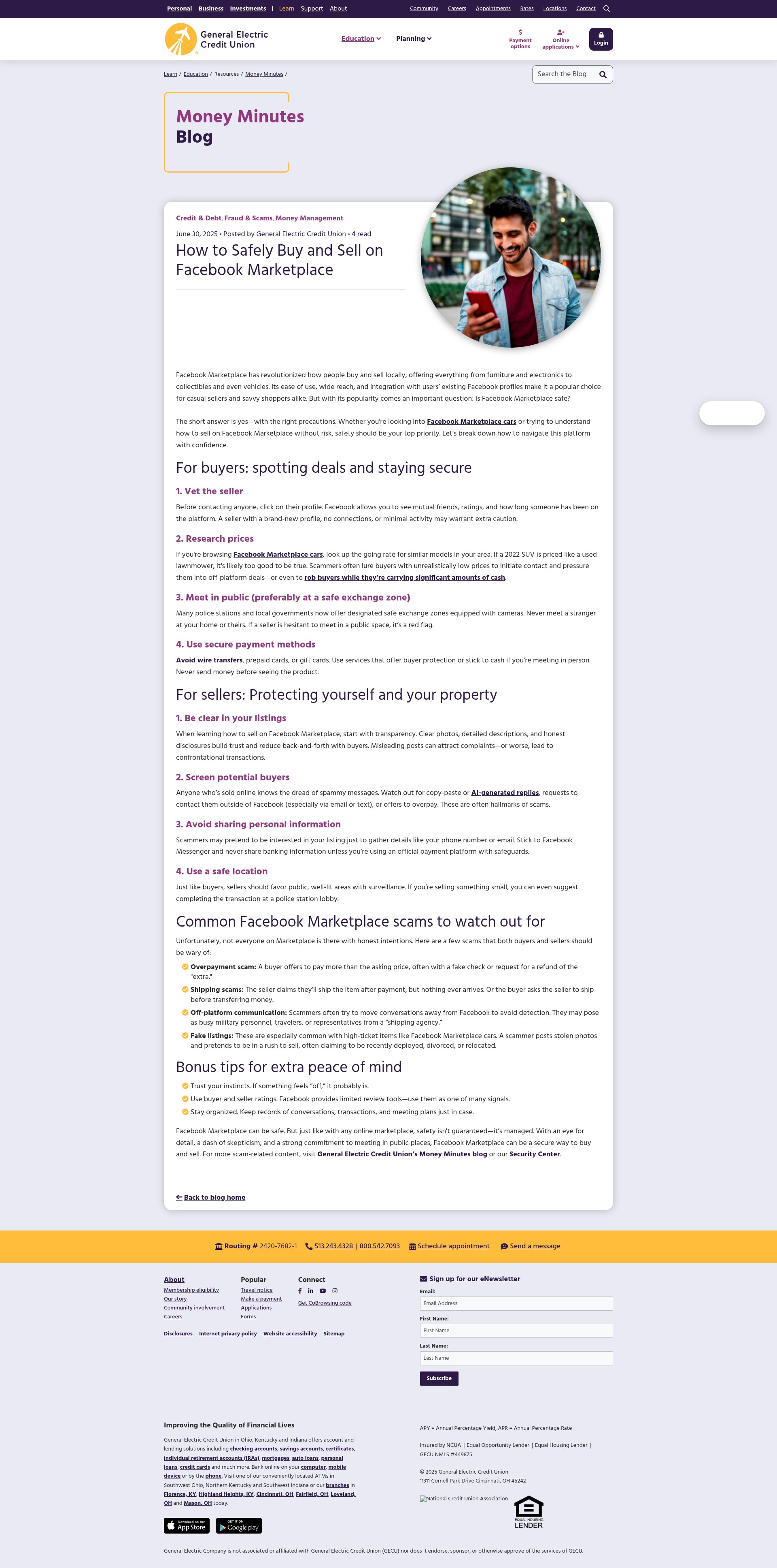 Screenshot of gecreditunion.org