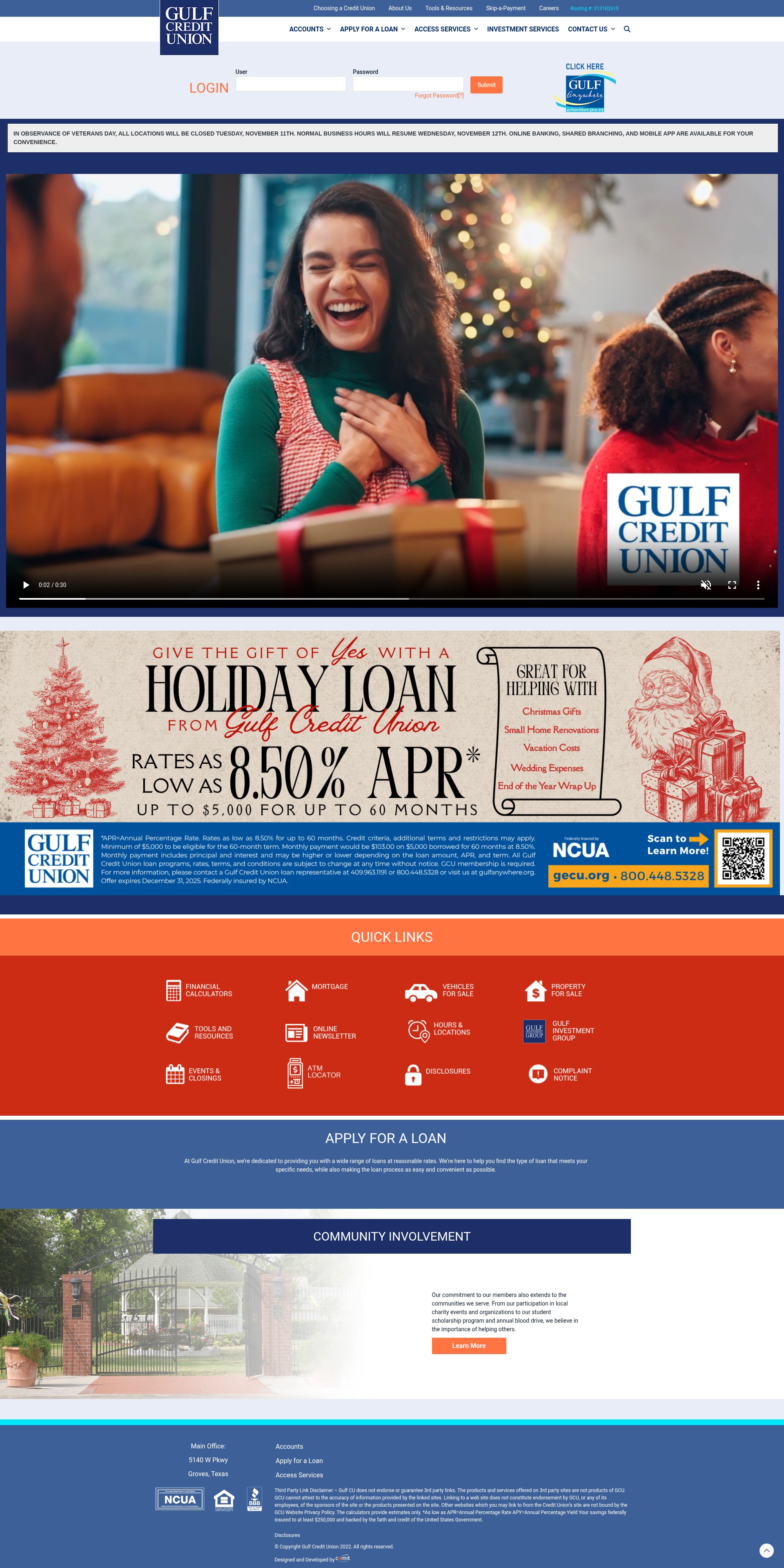 Screenshot of gecu.org