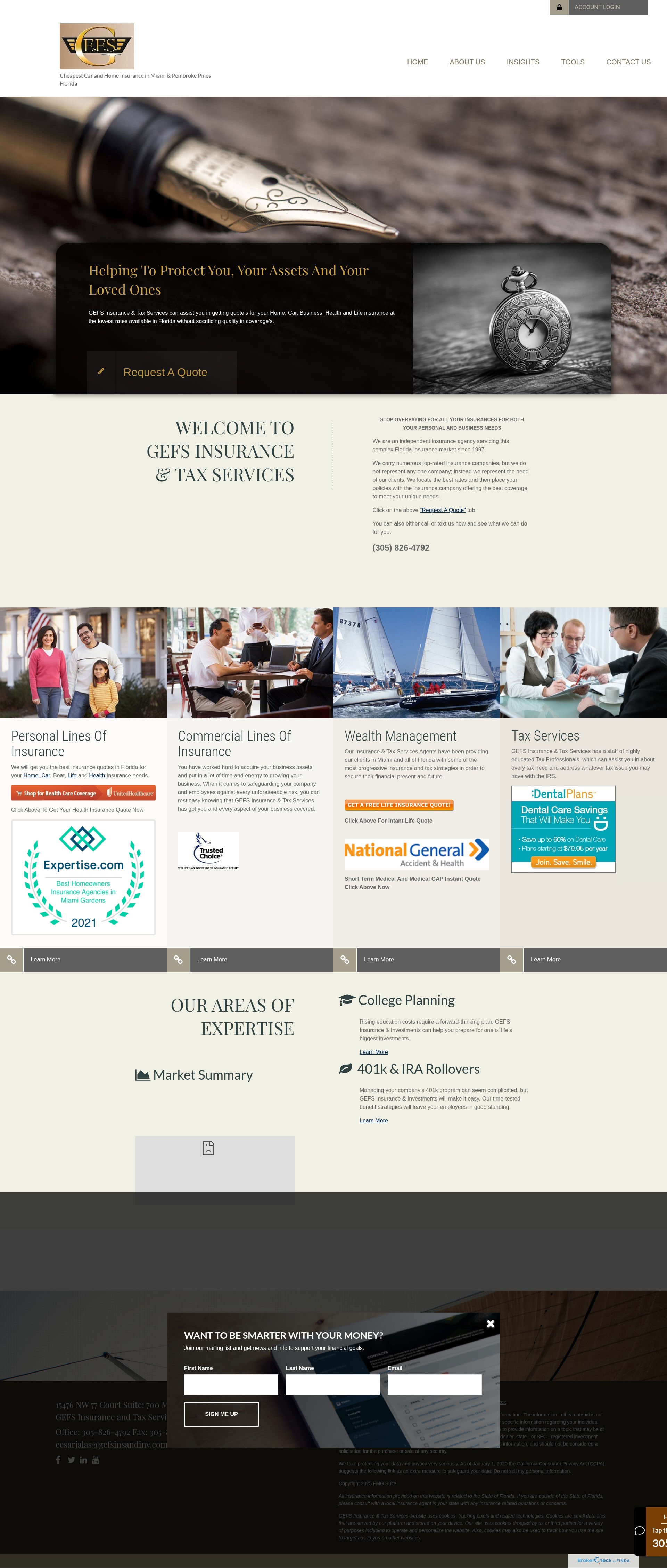 Screenshot of gefsinsandinv.com