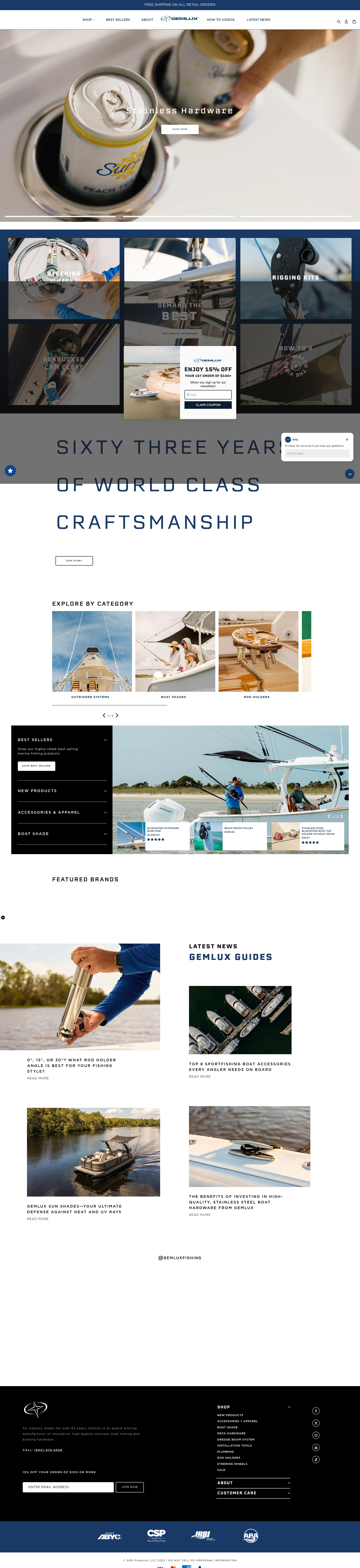 Screenshot of gemlux.com