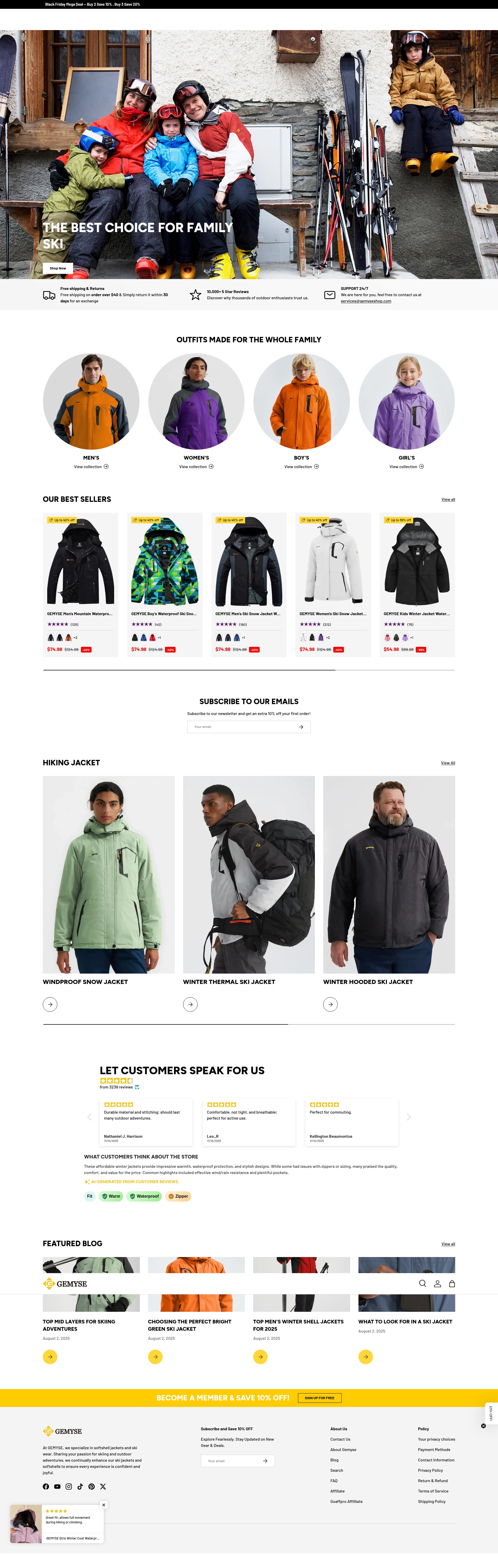 Screenshot of gemyseshop.com