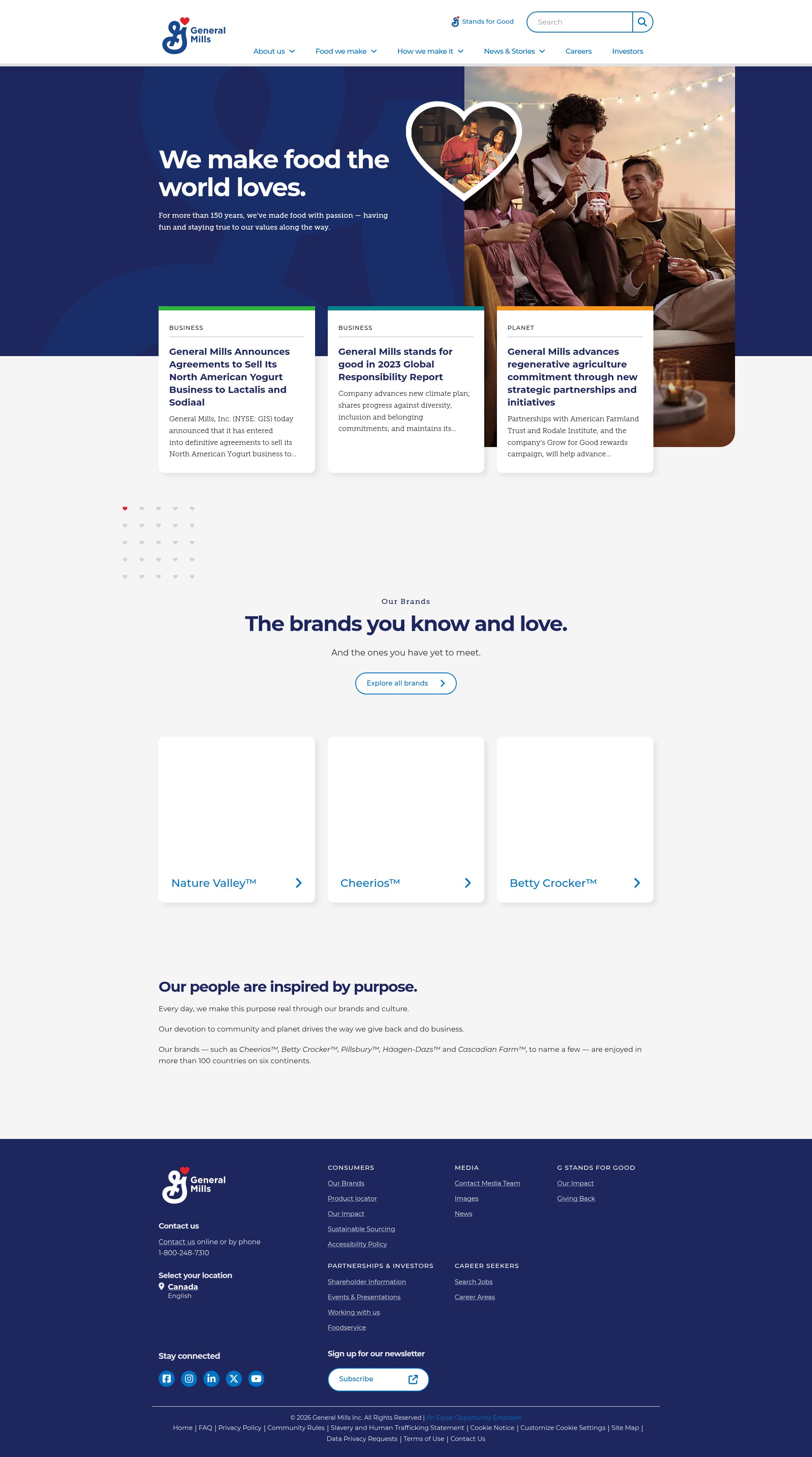 Screenshot of generalmills.ca
