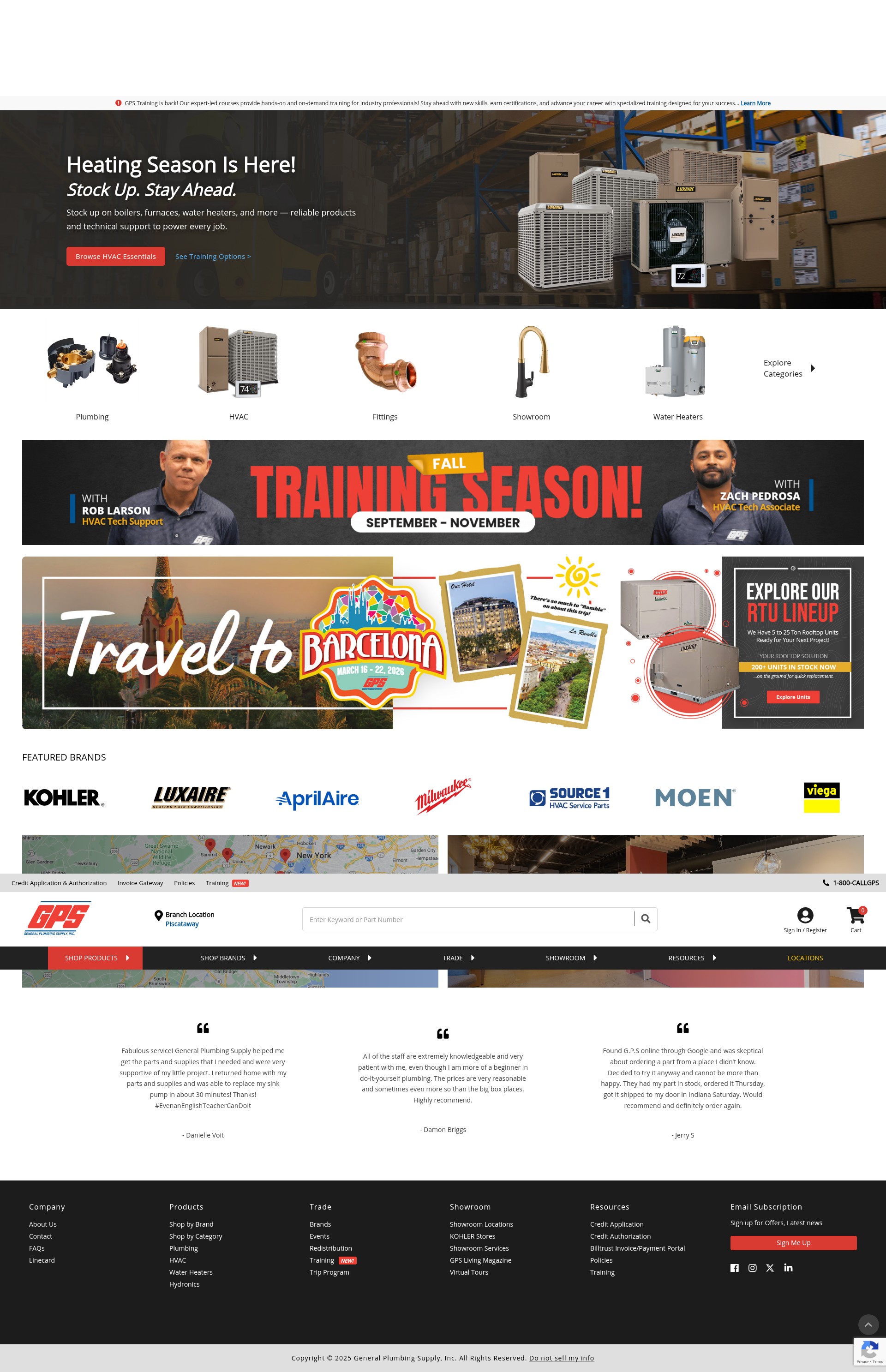 Screenshot of generalplumbingsupply.net