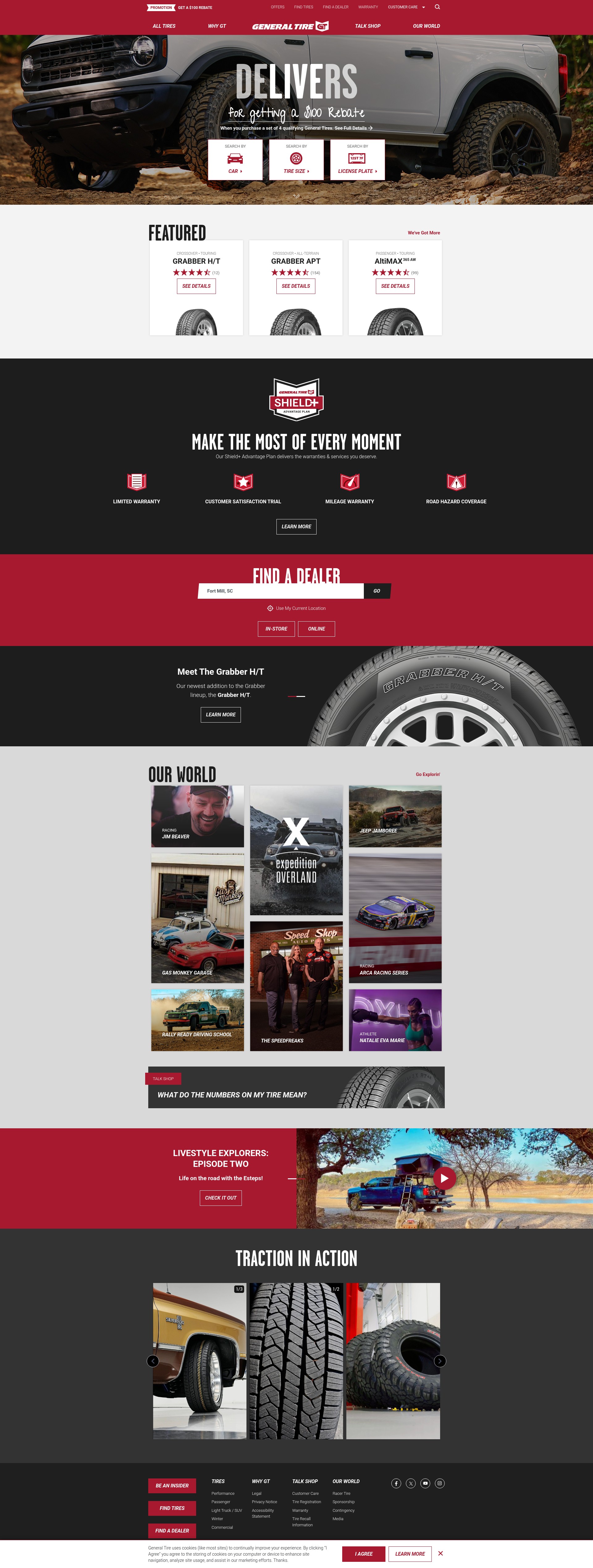 Screenshot of generaltire.com