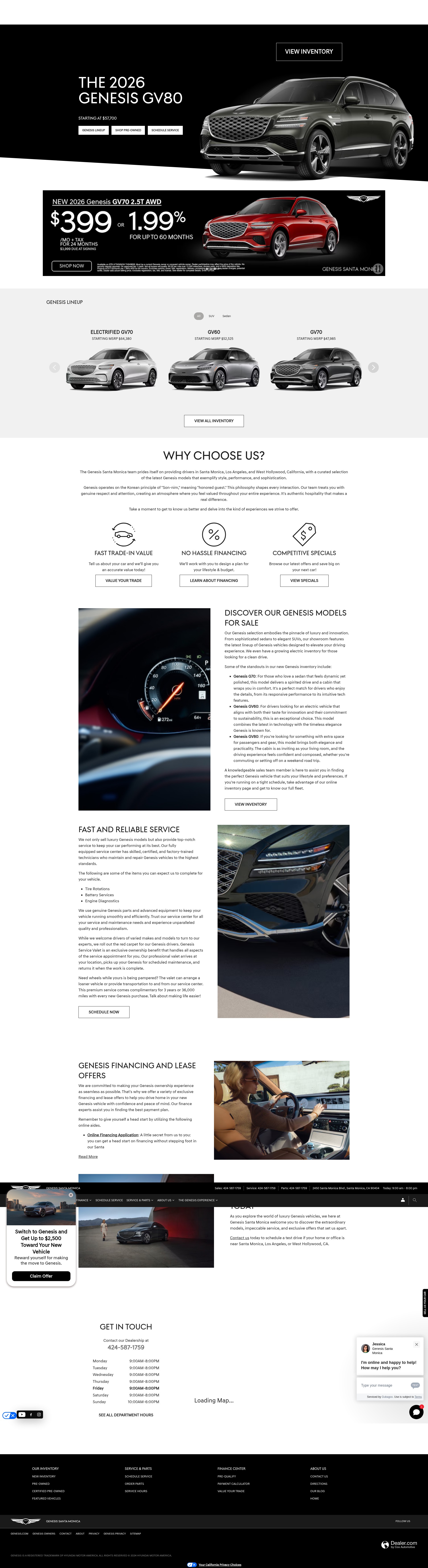 Screenshot of genesissantamonica.com
