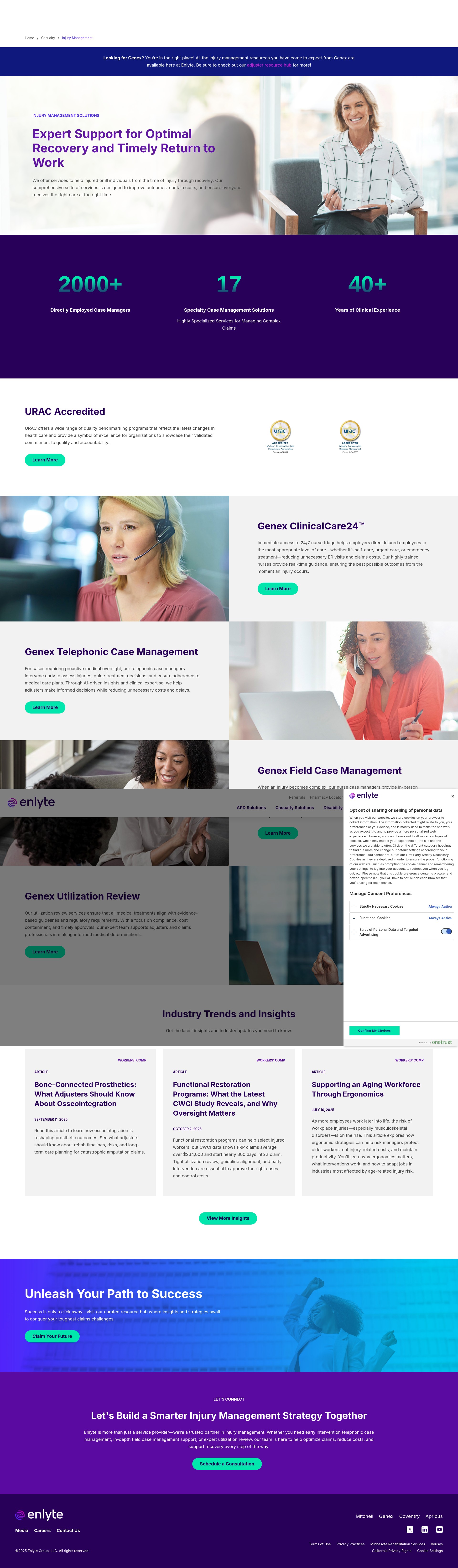 Screenshot of genexservices.com