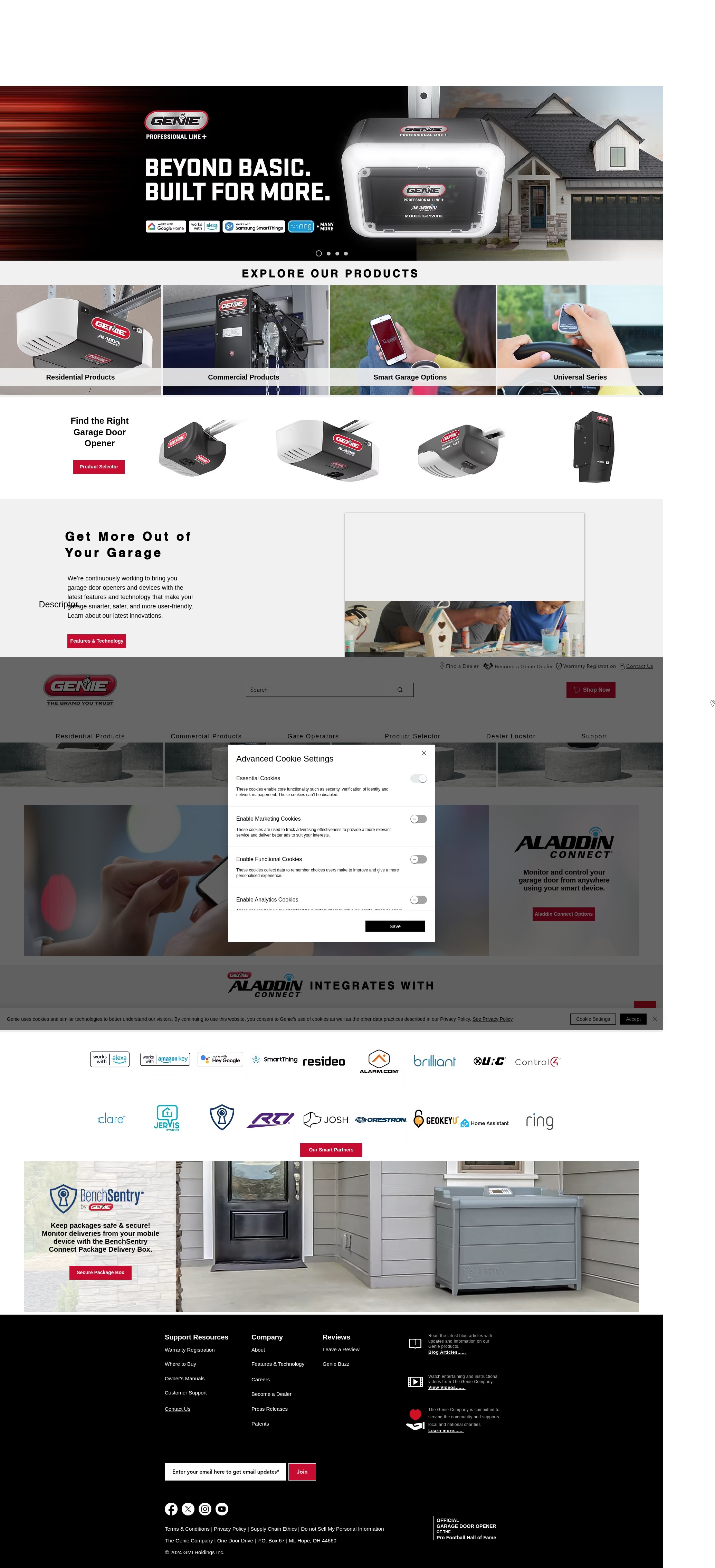 Screenshot of geniecompany.com