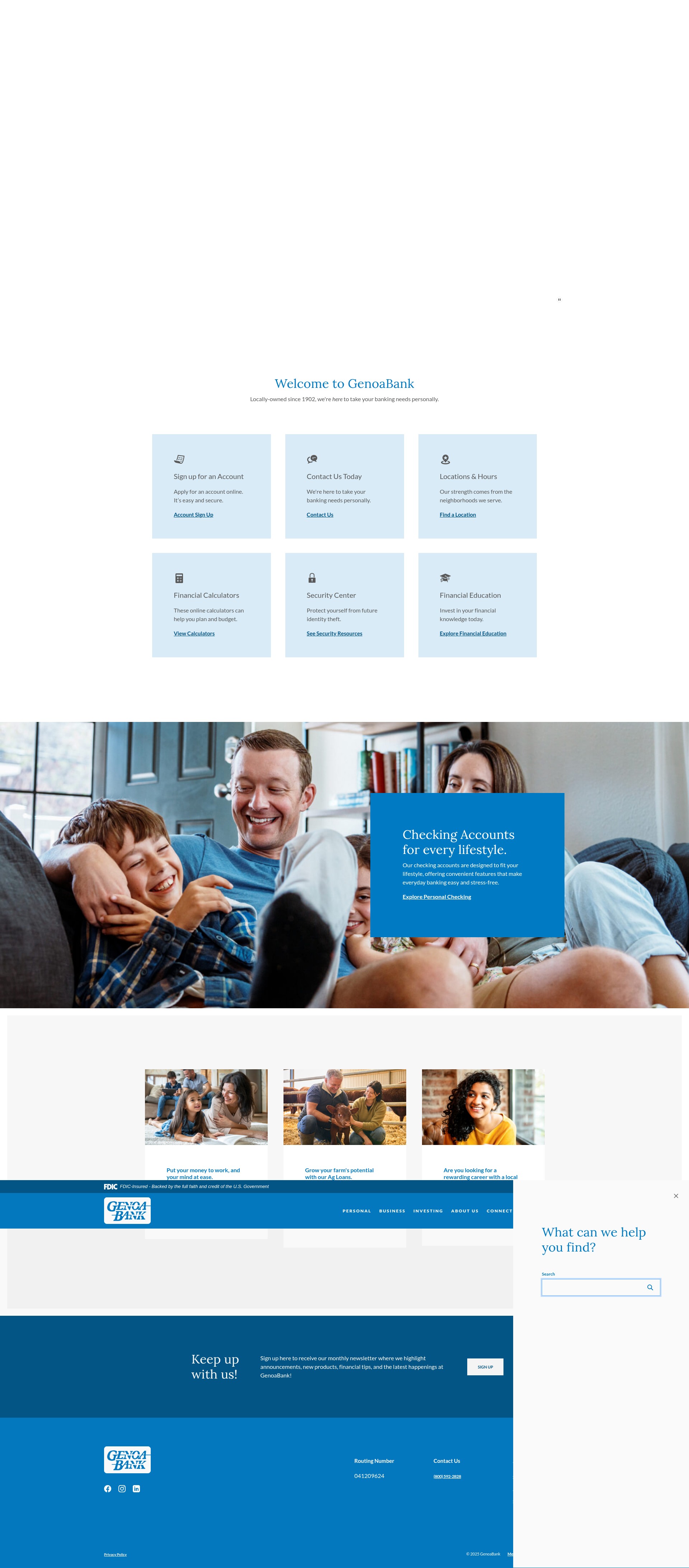 Screenshot of genoabank.com