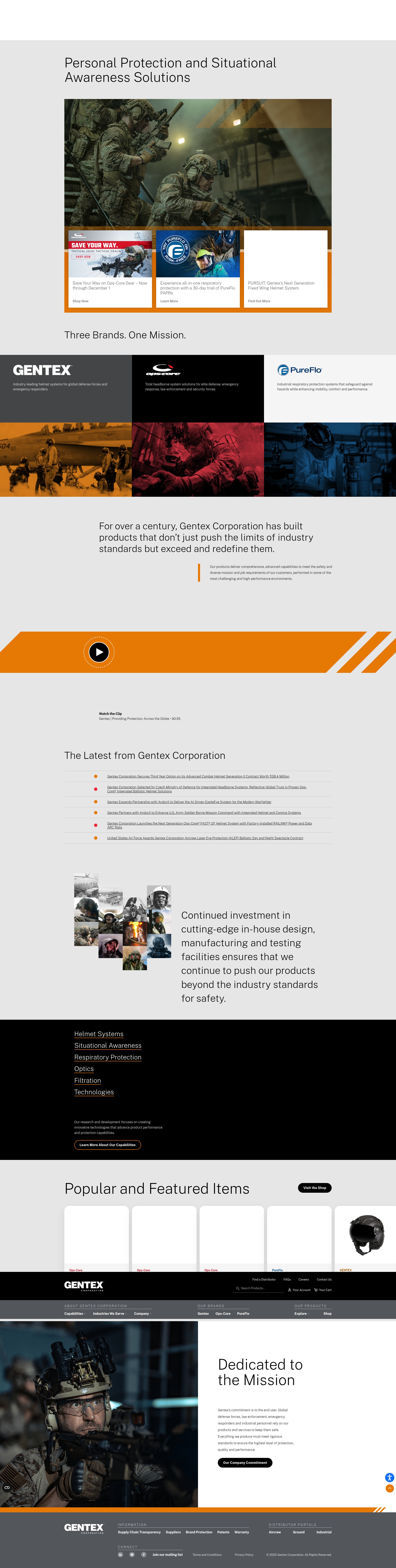 Screenshot of gentexcorp.com