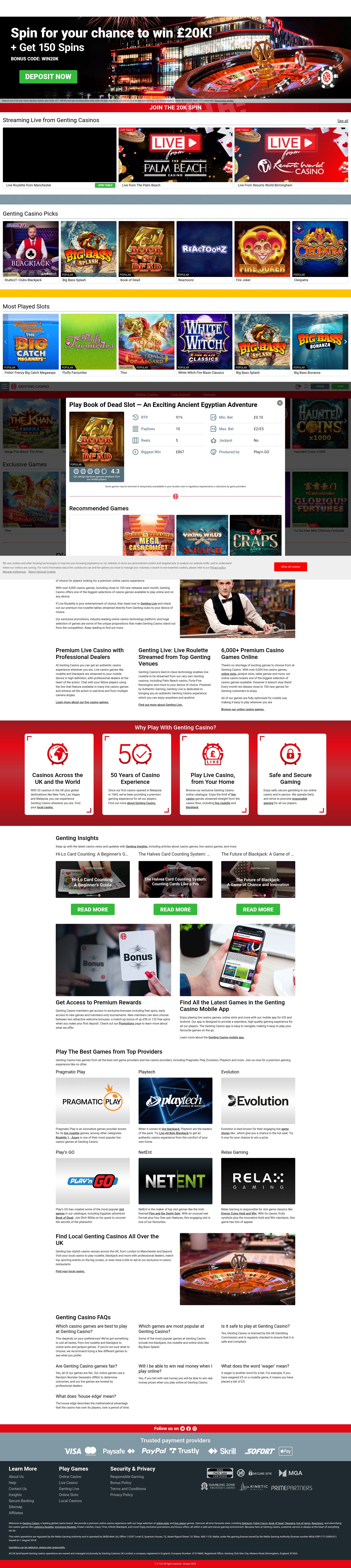 Screenshot of gentingcasino.com