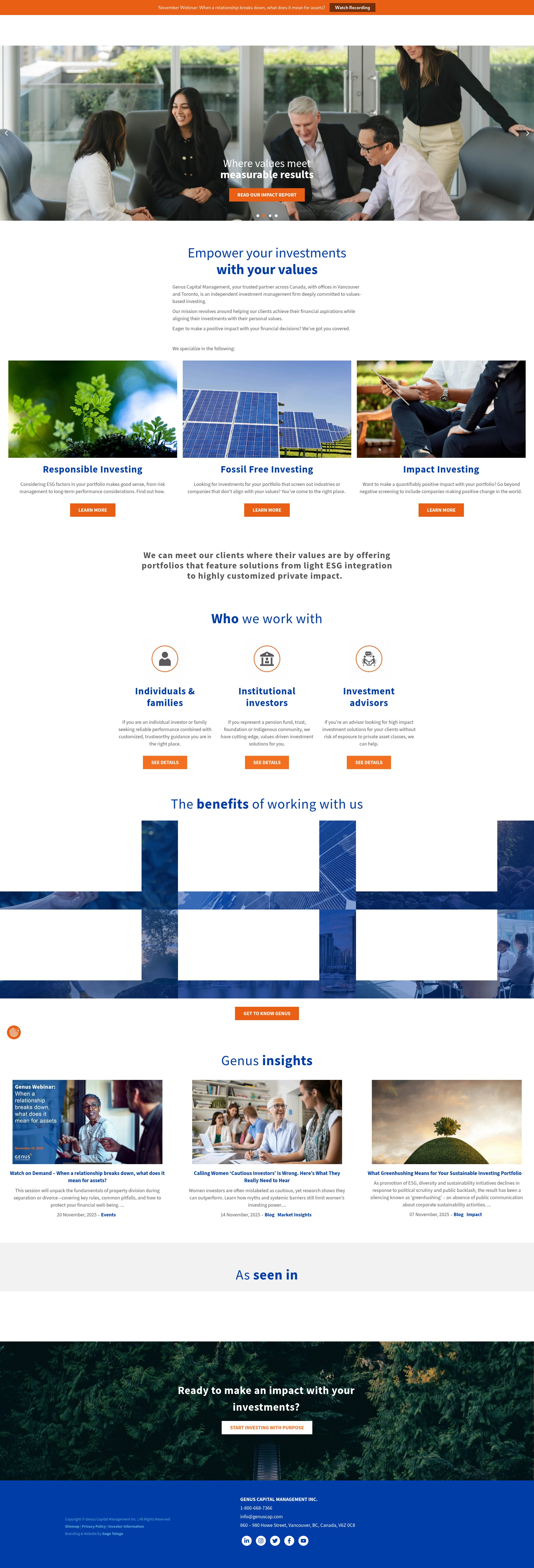 Screenshot of genuscap.com