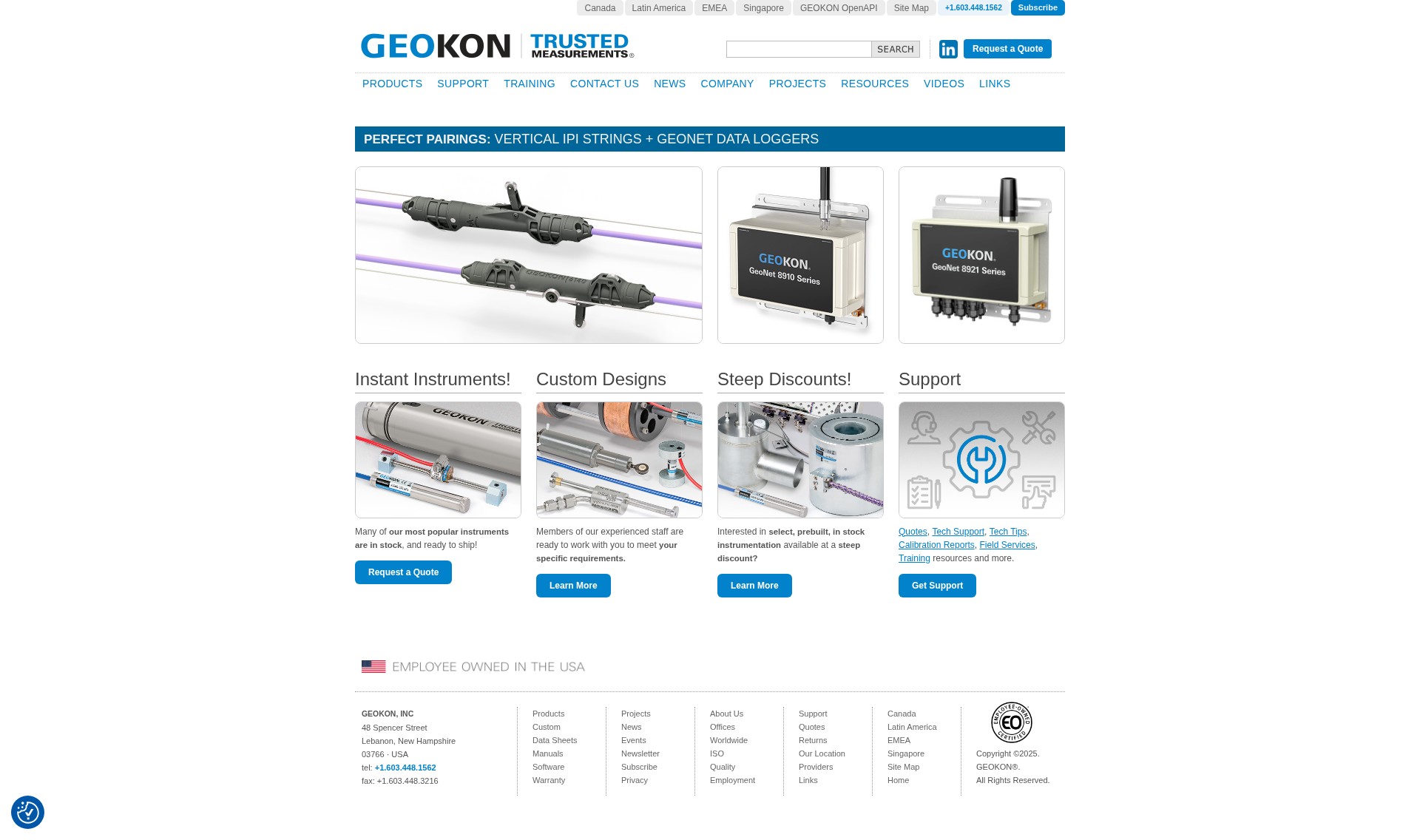 Screenshot of geokon.com