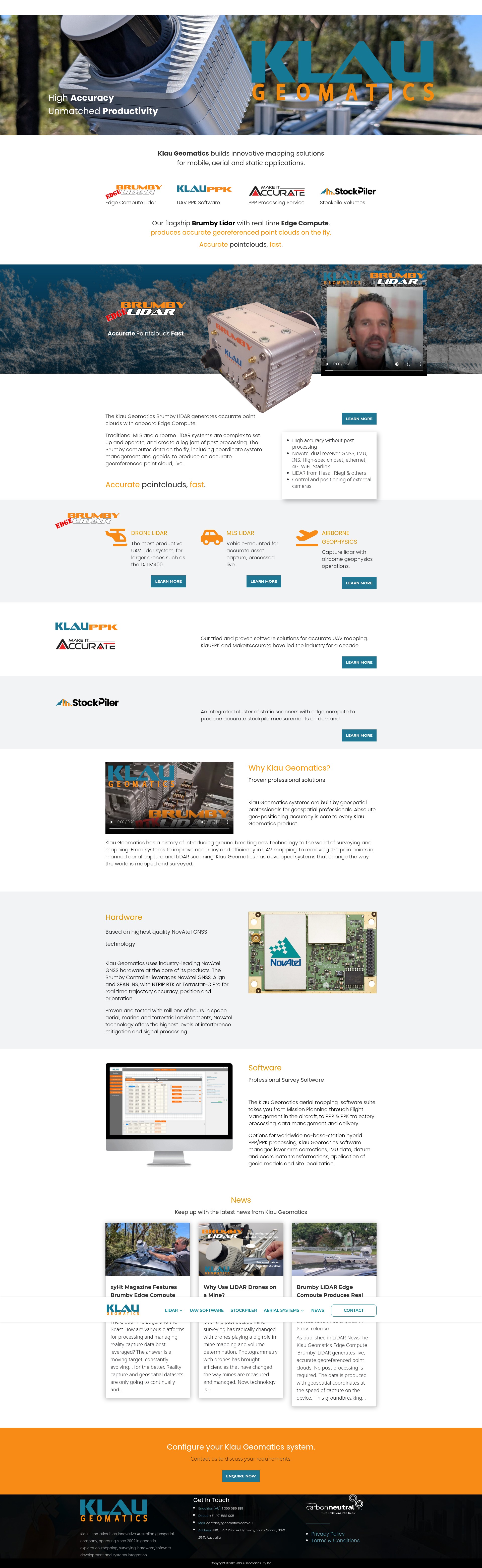 Screenshot of geomatics.com.au