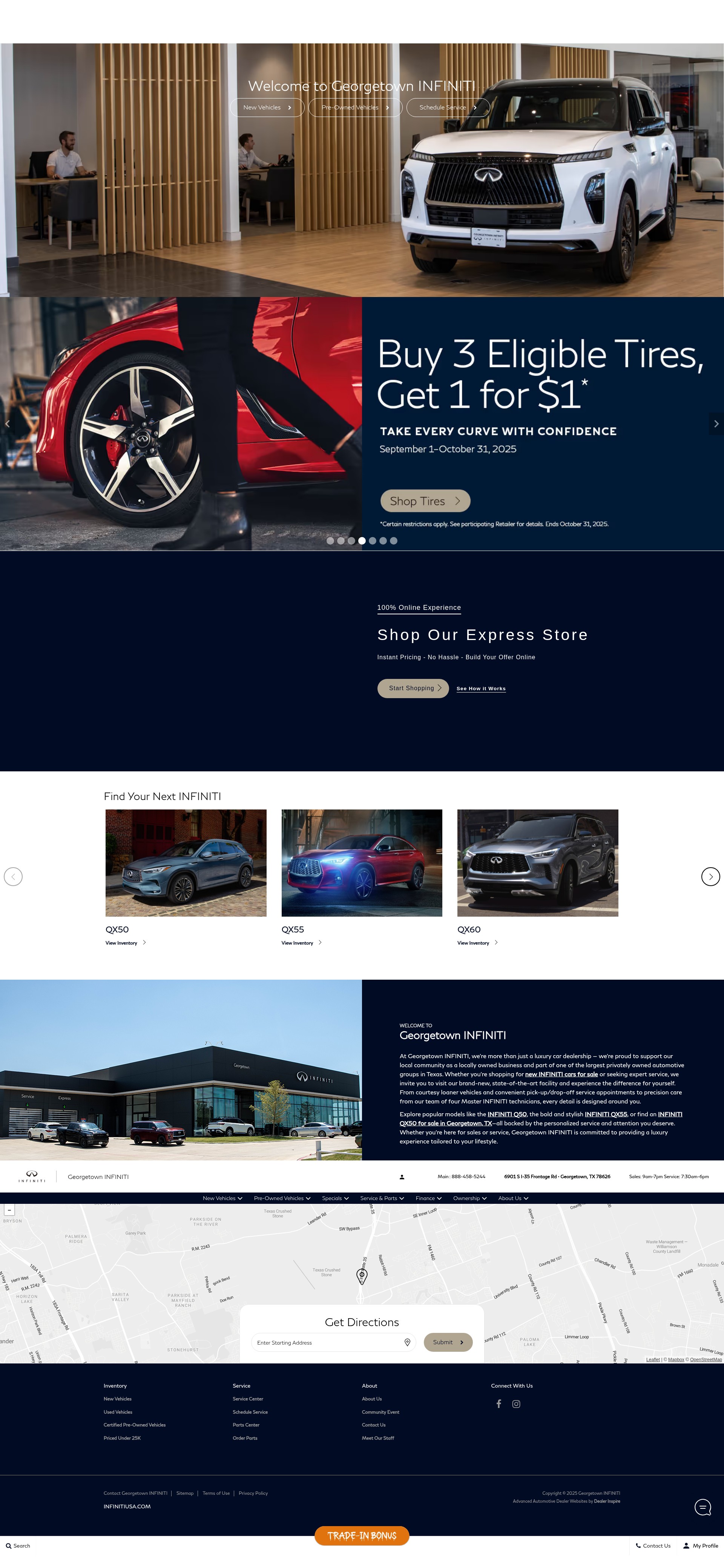 Screenshot of georgetowninfiniti.com