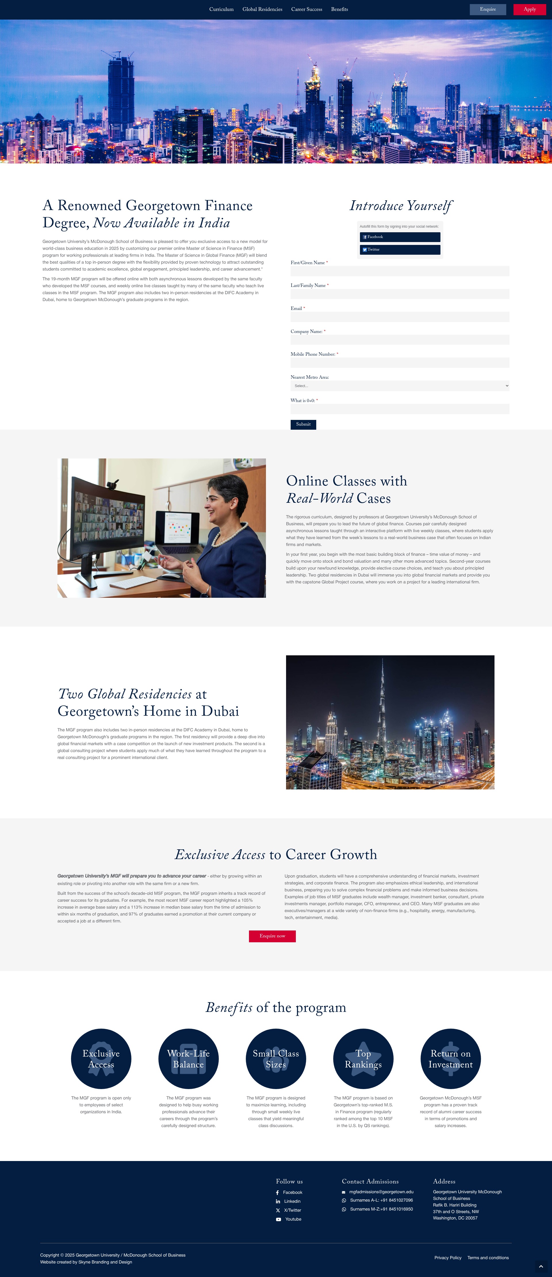 Screenshot of georgetownmgf.com