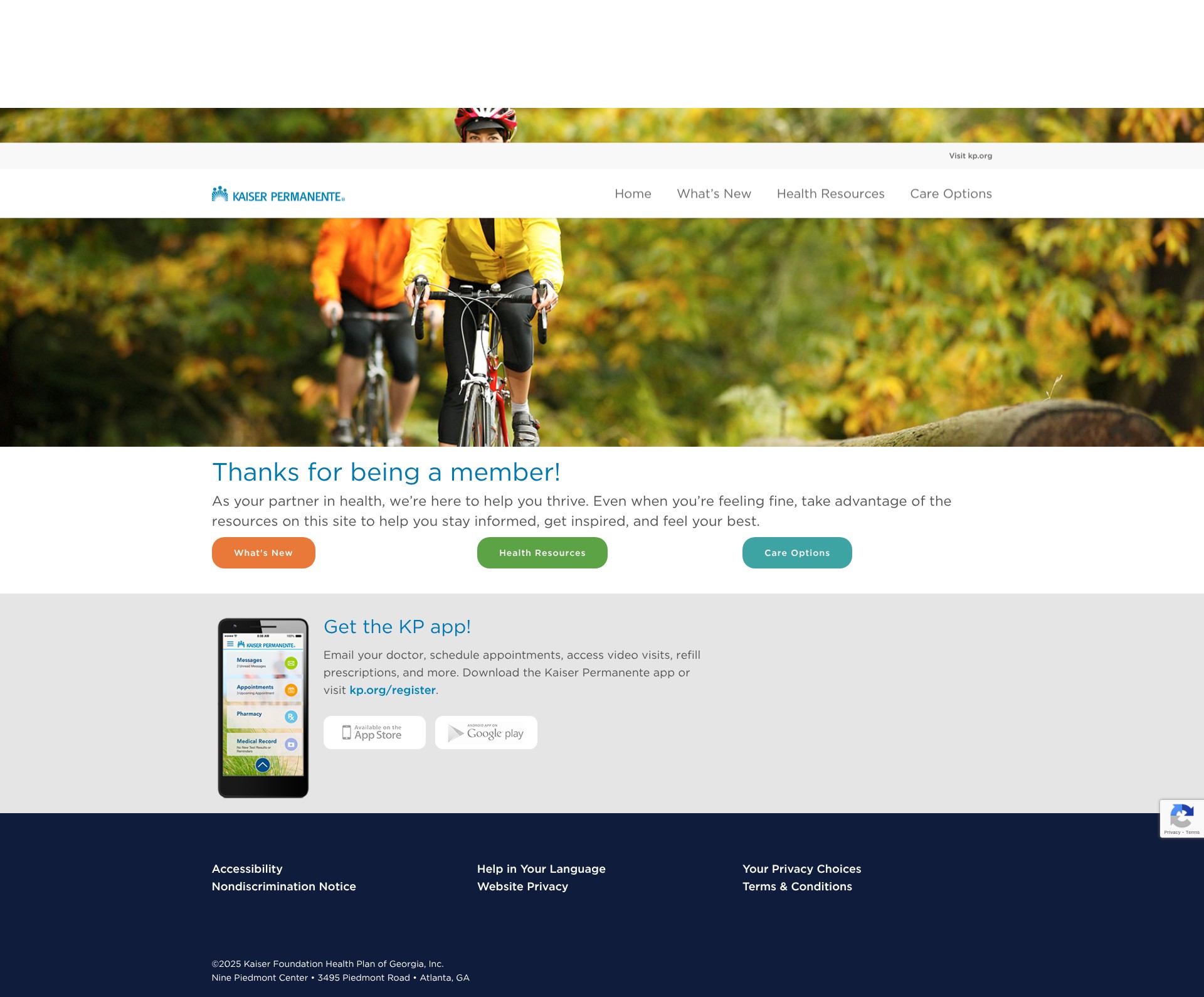 Screenshot of georgia.kaiserpermanente.org